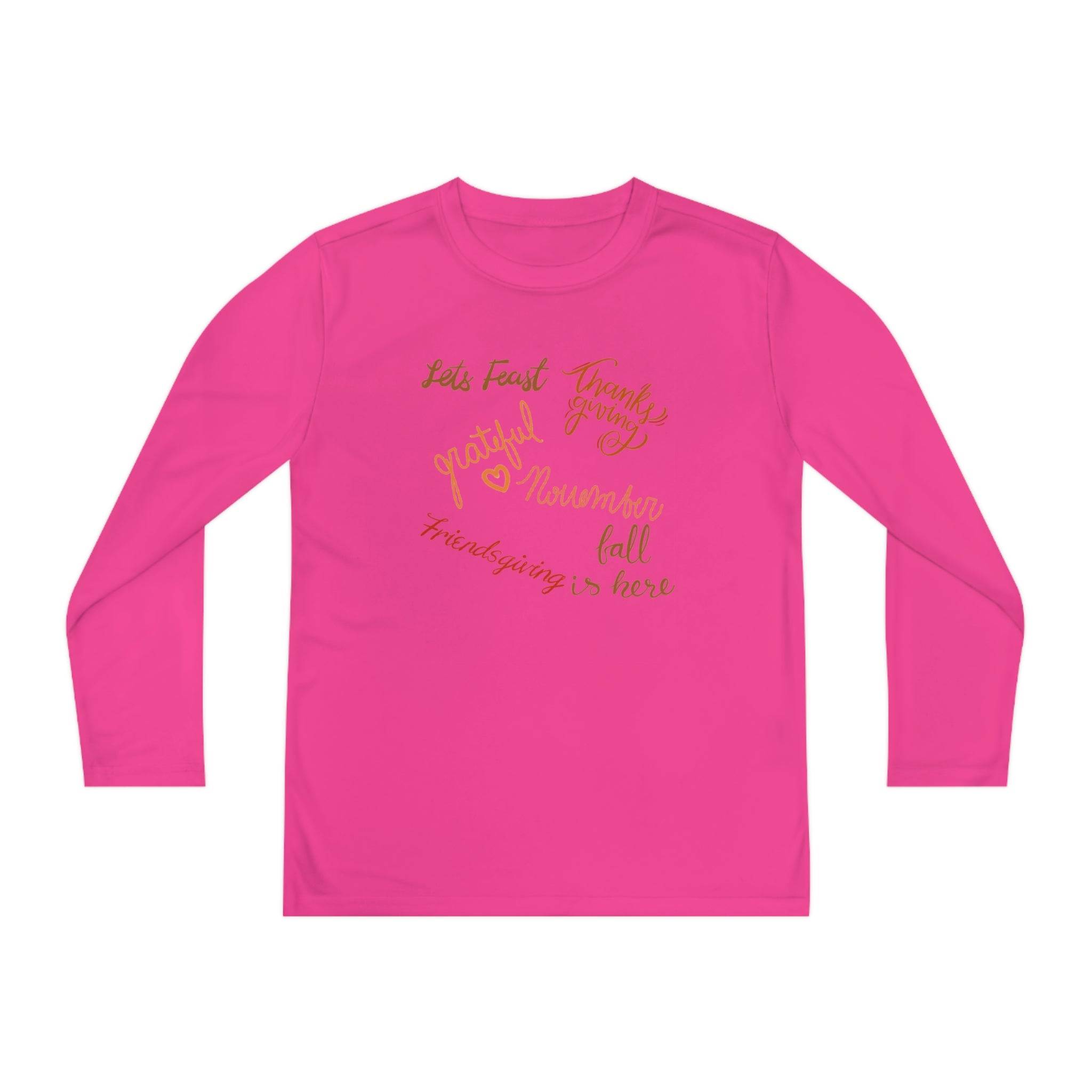 Thanksgiving Season Youth Long Sleeve Competitor Tee