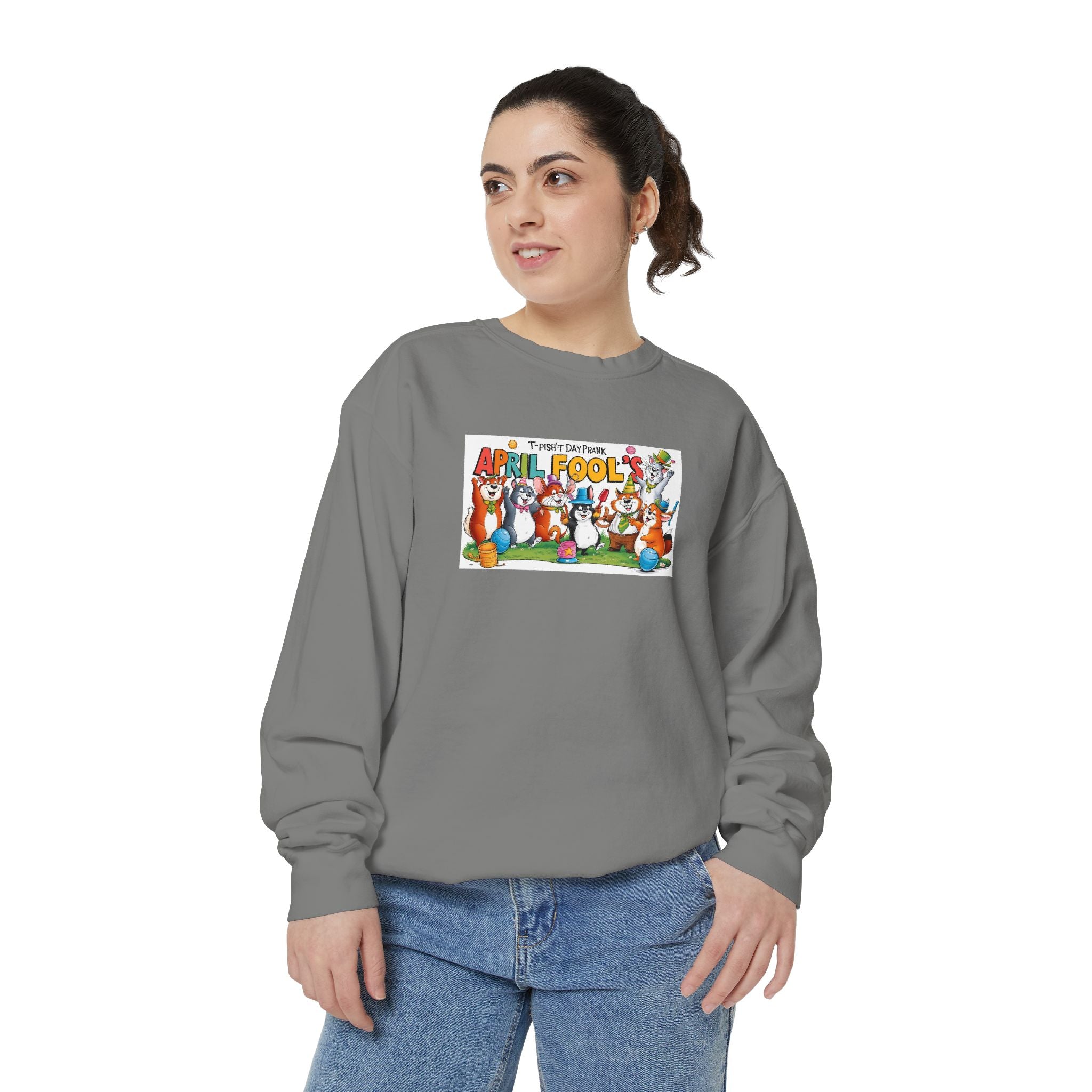 T-Pish'-T Day Prank Cartoon Sweatshirt