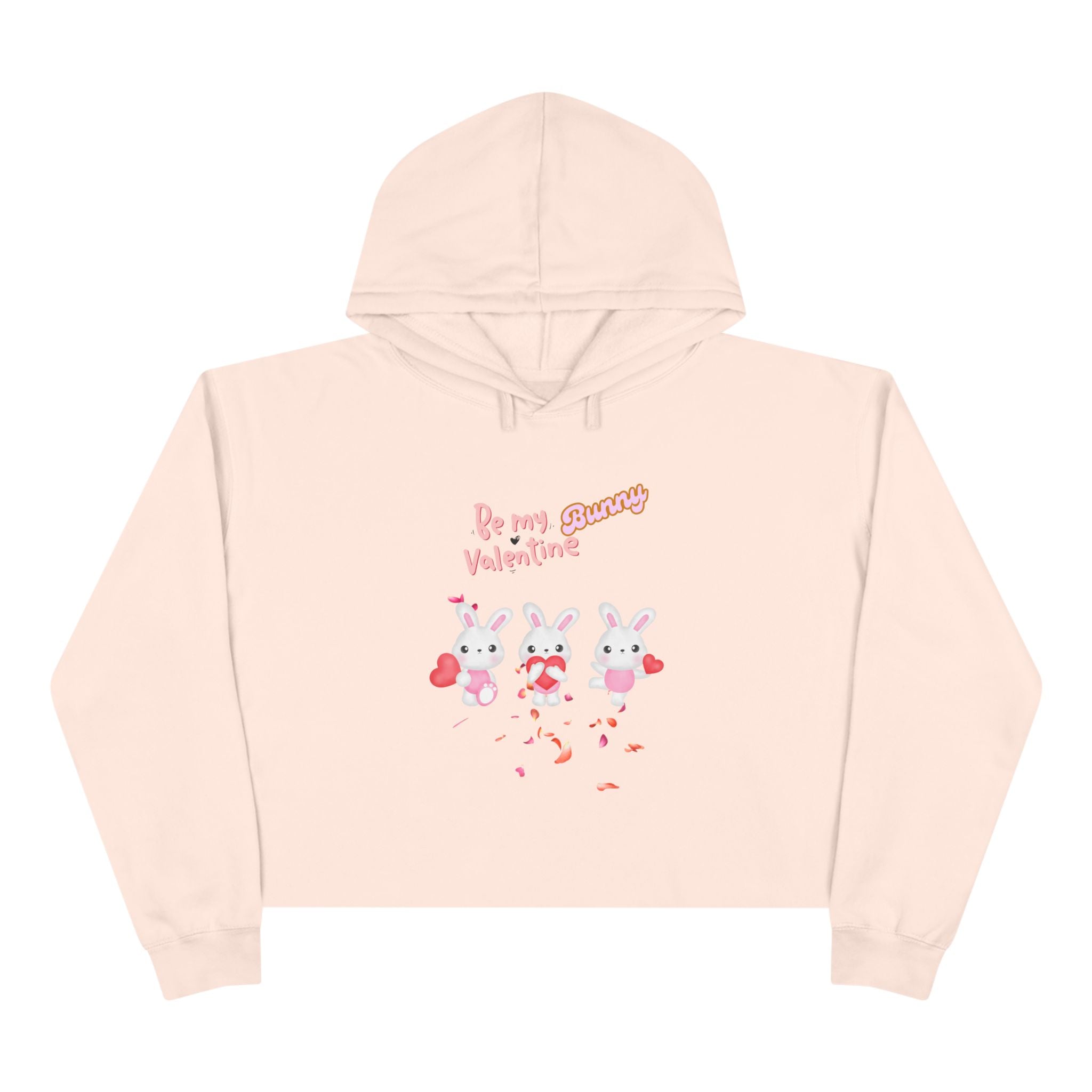 My Bunny Valentine Crop Hoodie