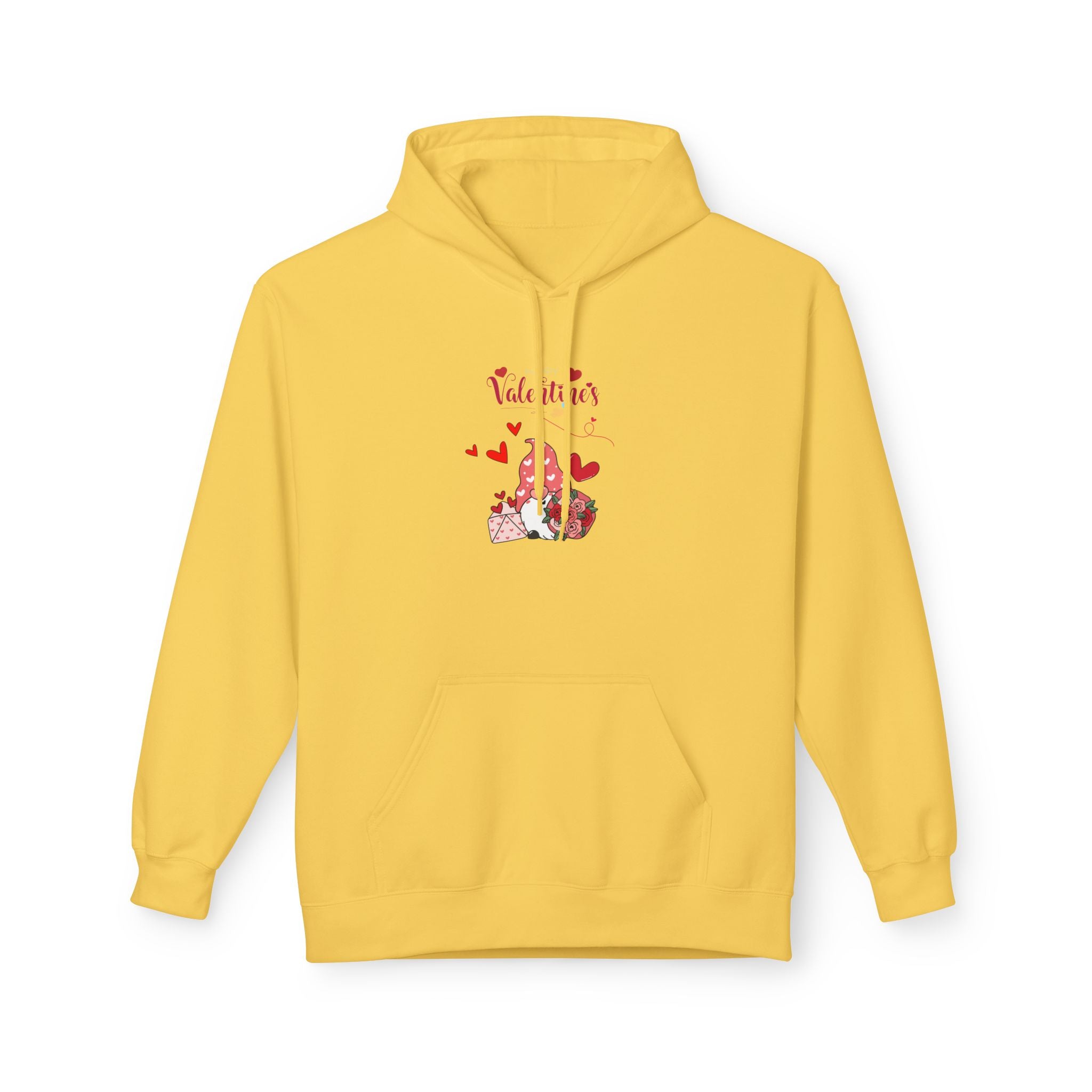 Gnome Valentine's Day Unisex Midweight Softstyle Fleece Hoodie