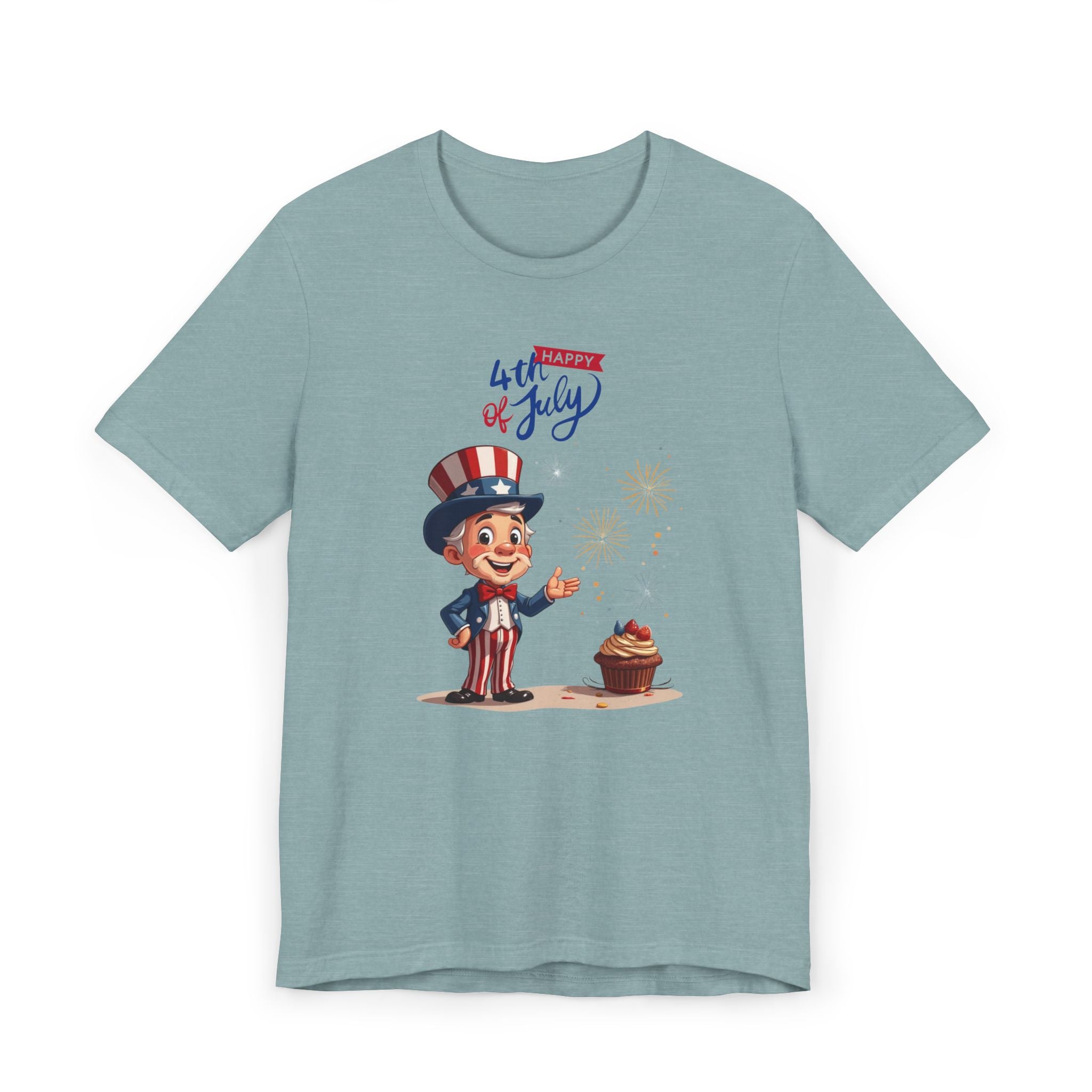 Uncle Sam Happy 4th of July Unisex Jersey T-Shirt
