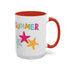 Summer Starfish Accent Coffee Mug (11, 15oz)