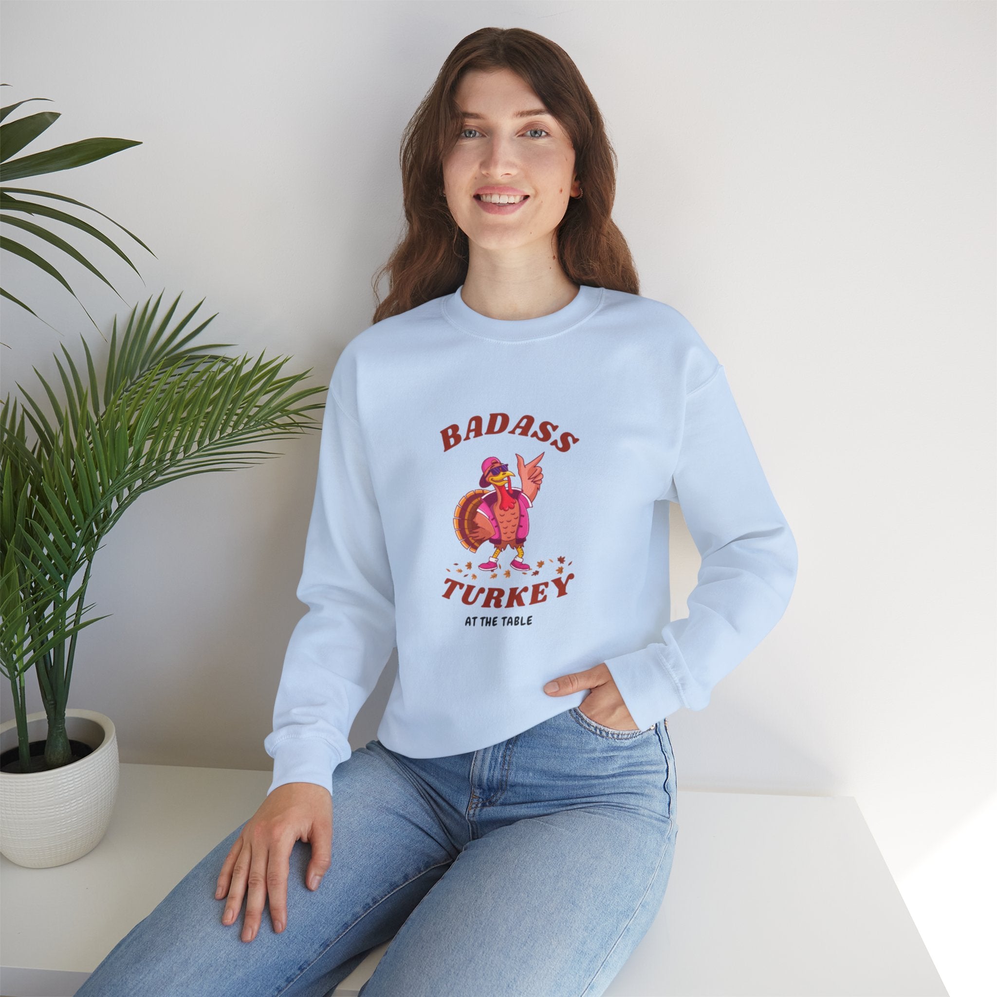 Badass Turkey Unisex Heavy Blend™ Crewneck Sweatshirt