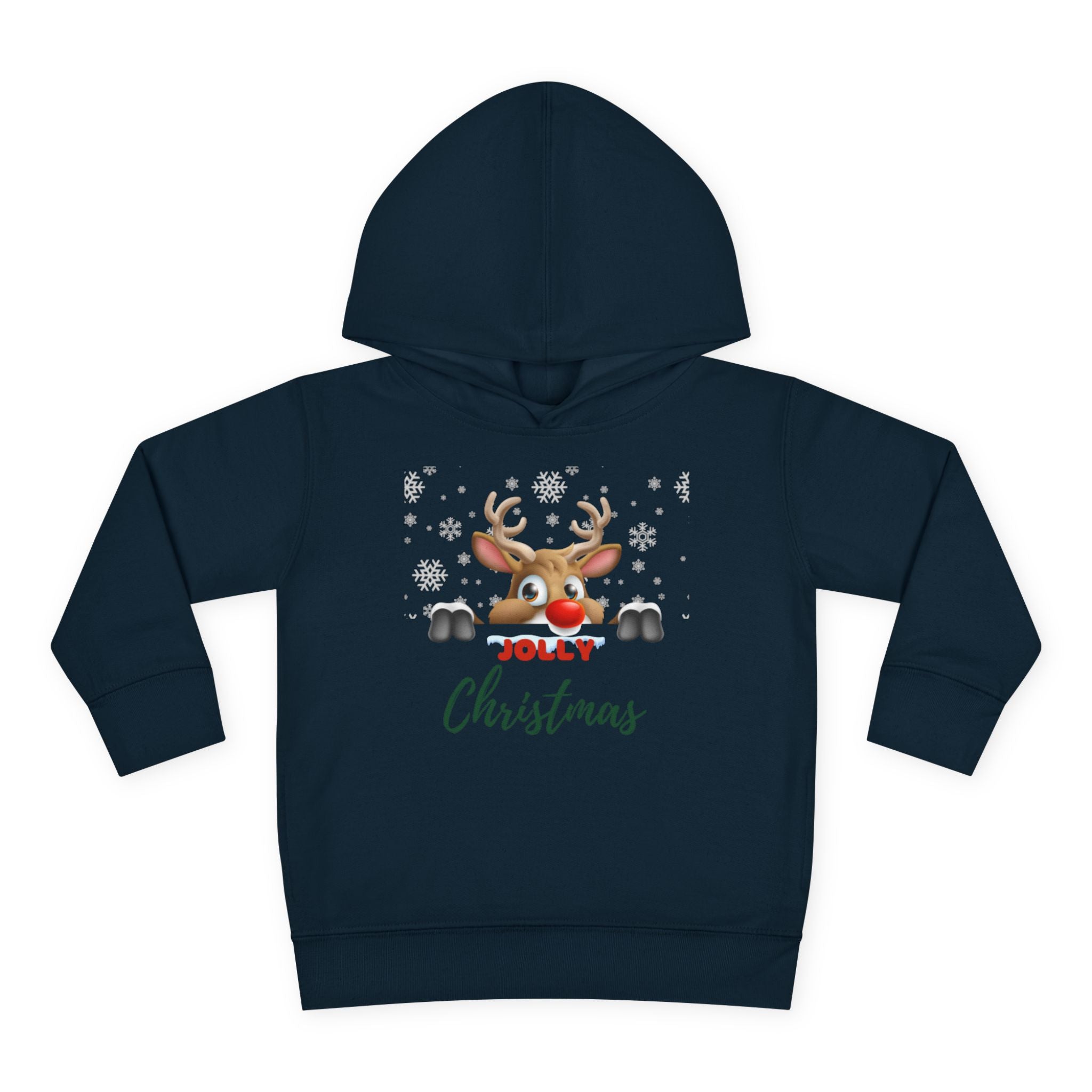 Jolly Christmas Toddler Pullover Fleece Hoodie