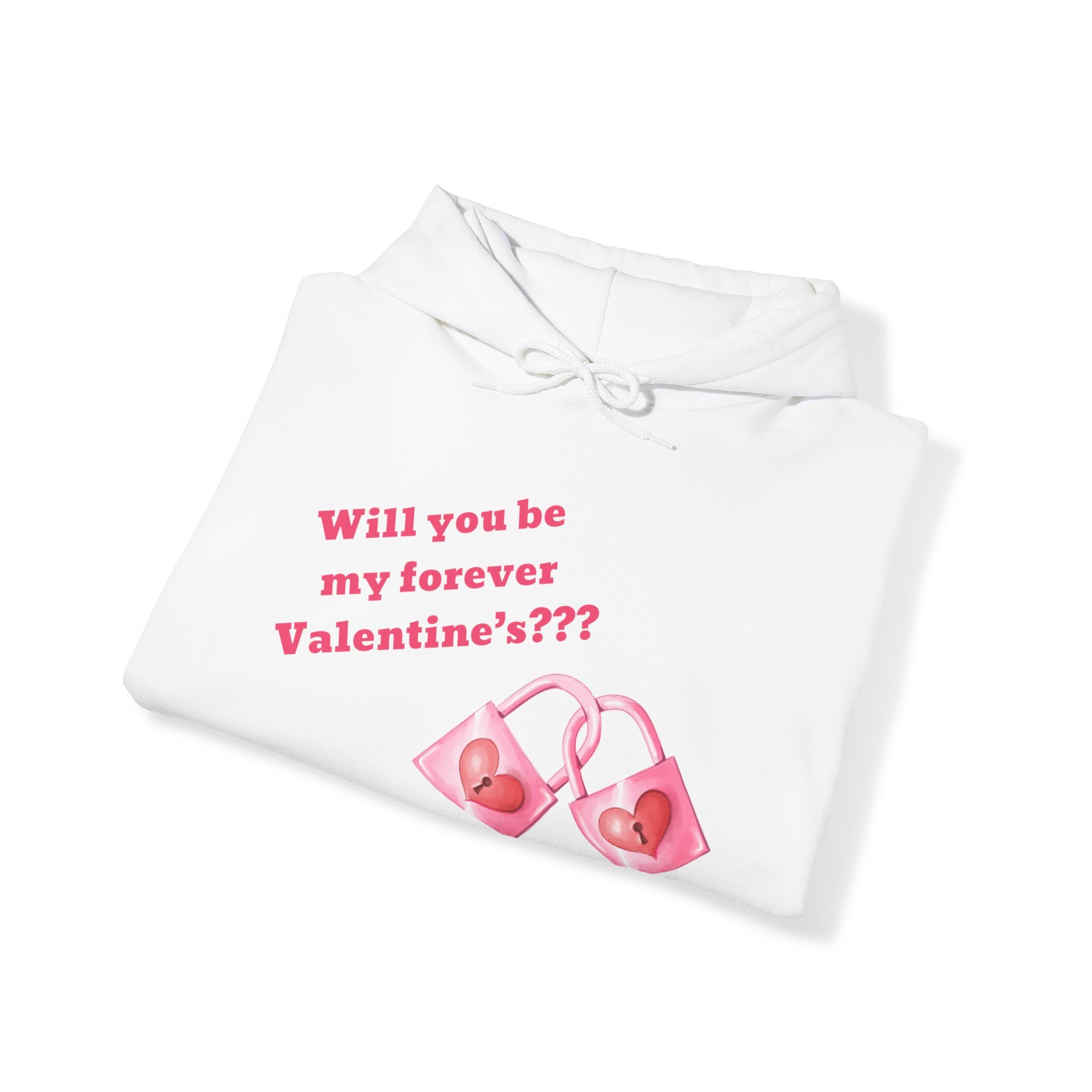 Will You Be My Forever Valentine?? Unisex Heavy Blend™ Hooded Sweatshirt