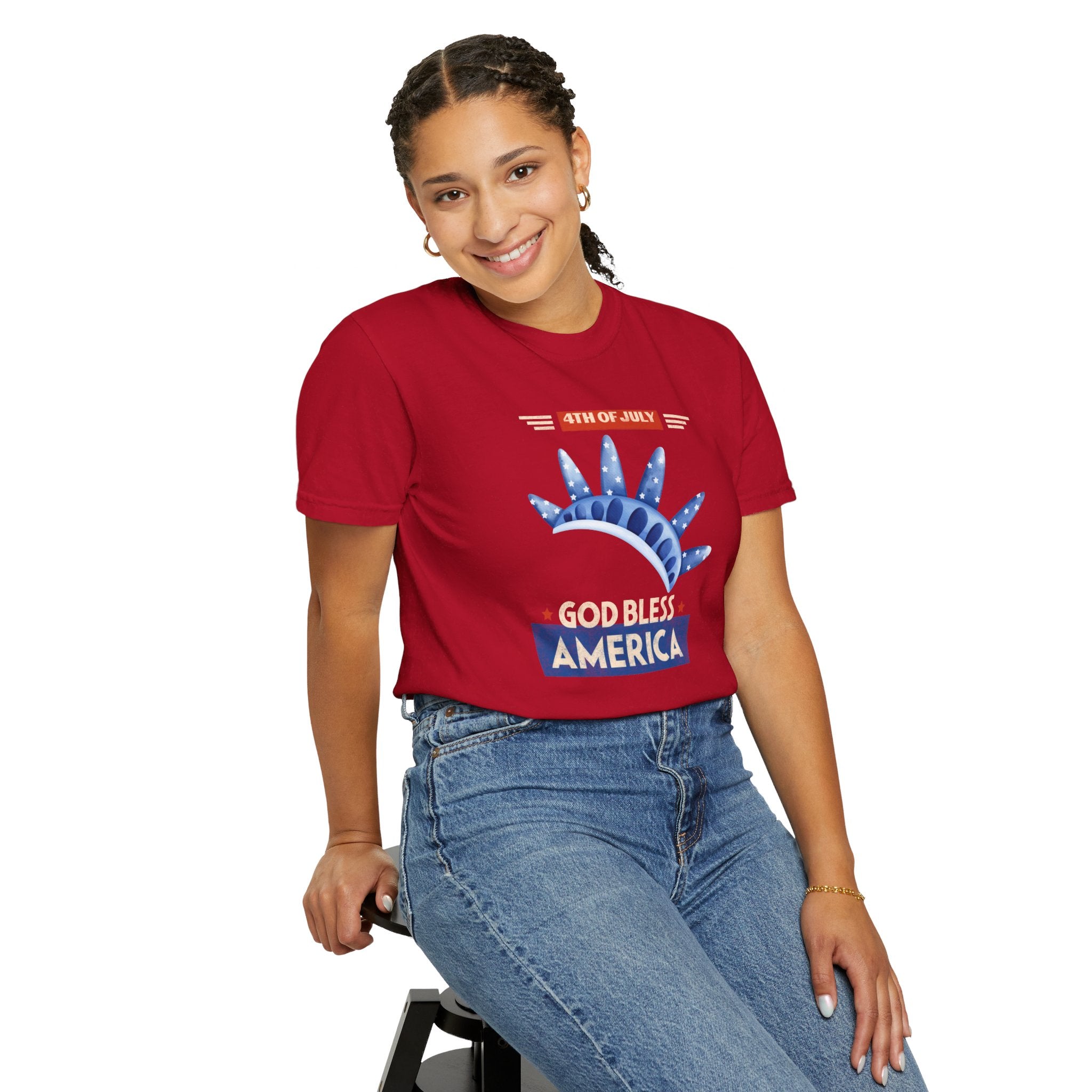God Bless America Unisex Garment-Dyed T-shirt