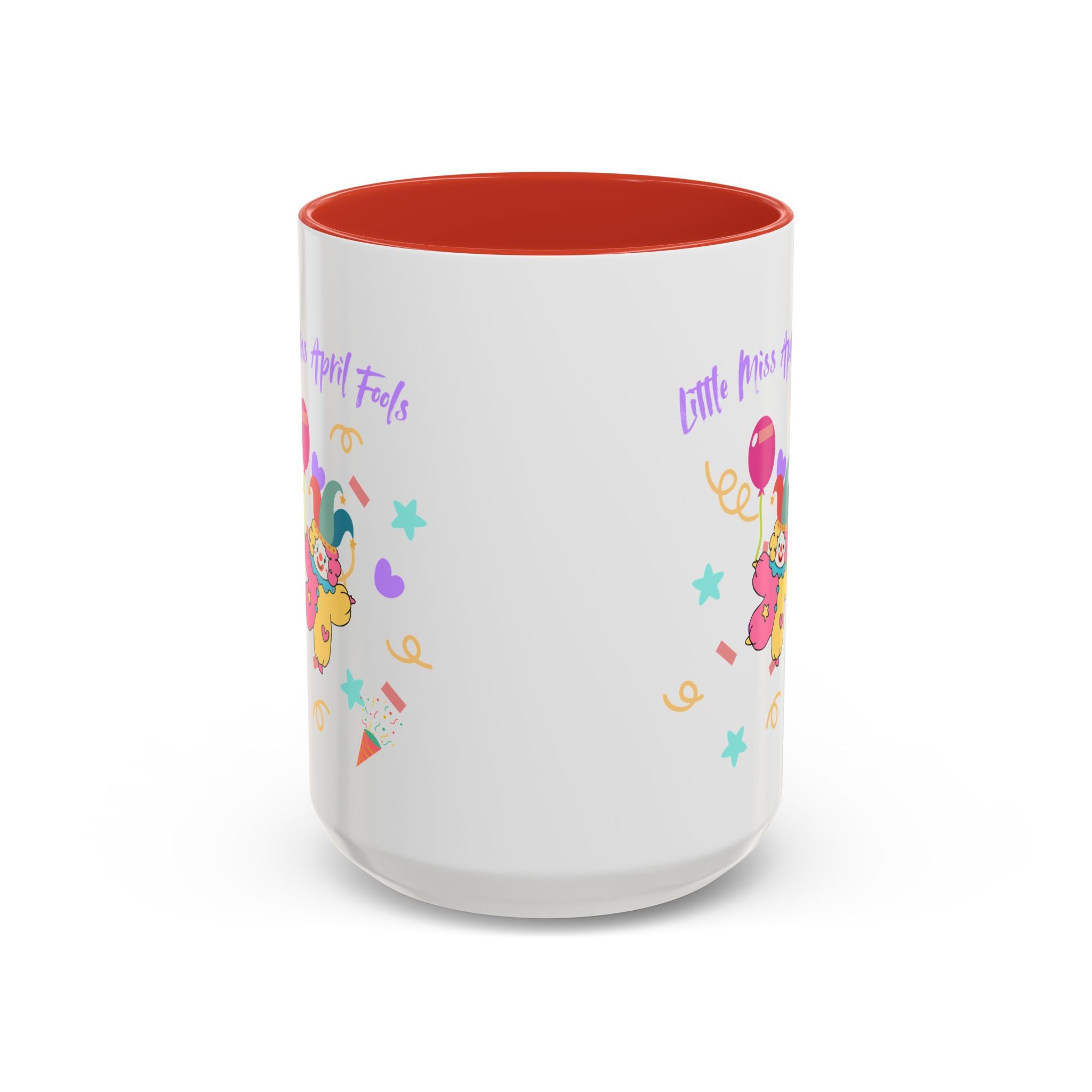 Little Miss April Fool's  Day Accent Coffee Mug - Fun & Whimsical 11oz/15oz