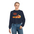 Happy Thanksgiving Turkey Women's Cropped Fleece Pullover