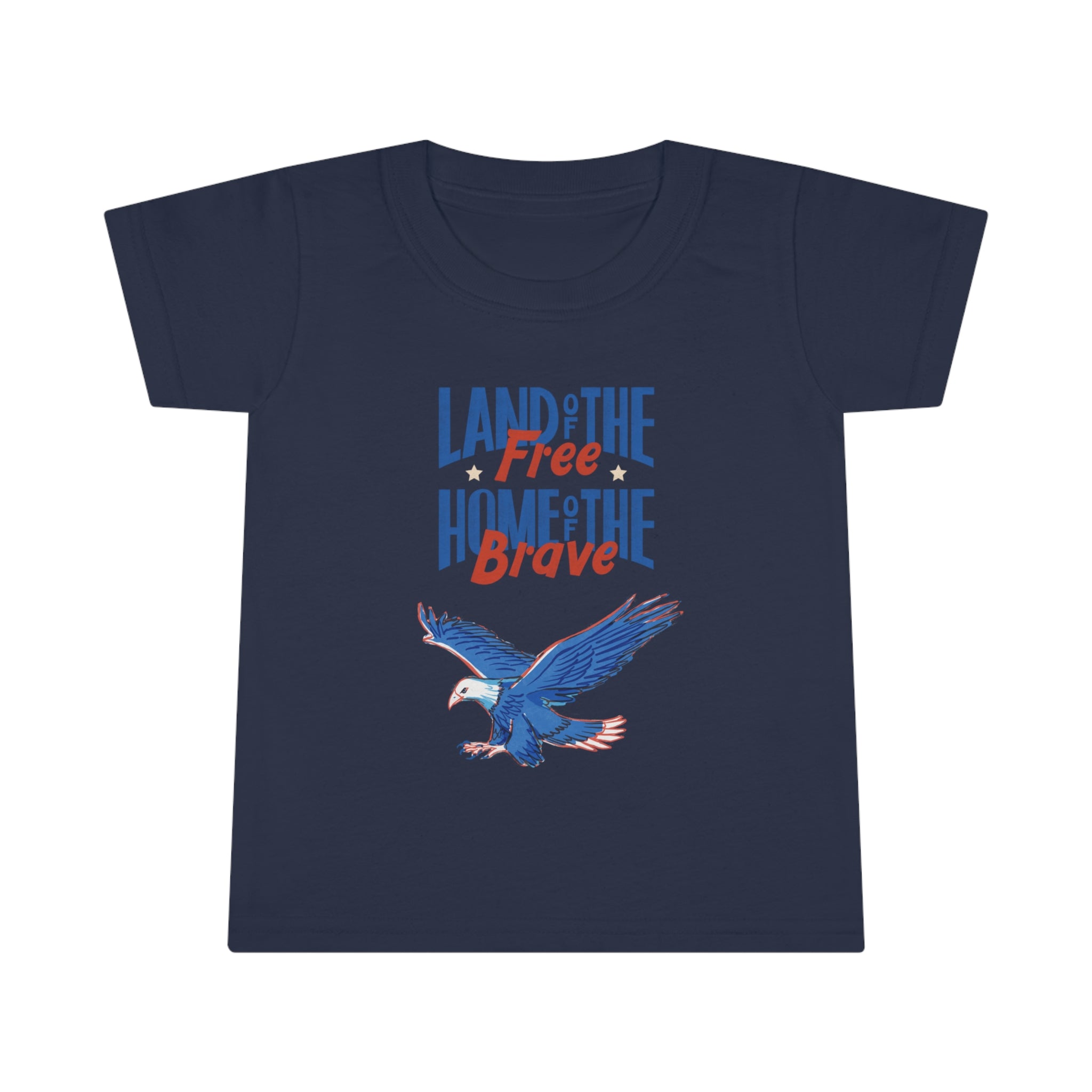 Land Of The Free Home Of The Brave Toddler T-shirt