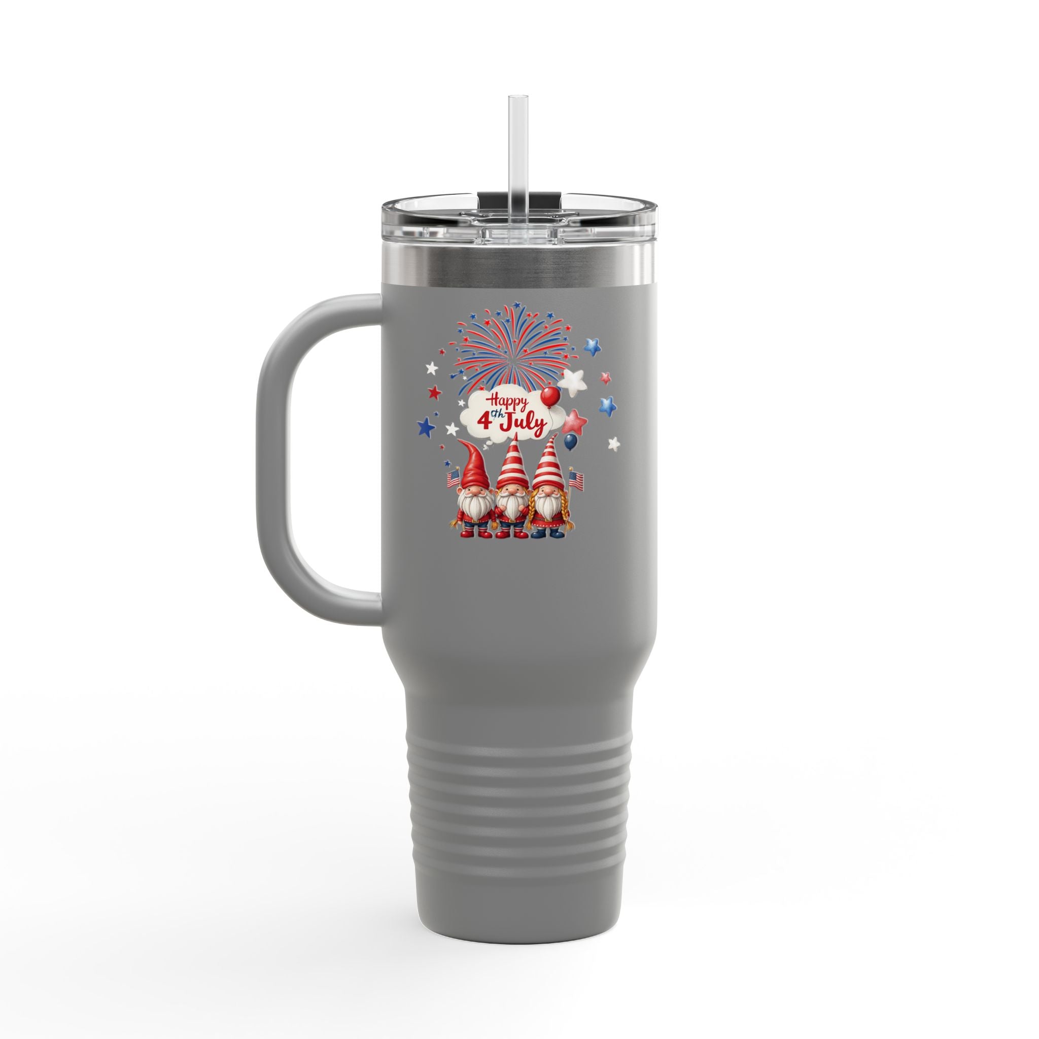 Gnome 4th of July Insulated Travel Mug - 40oz,