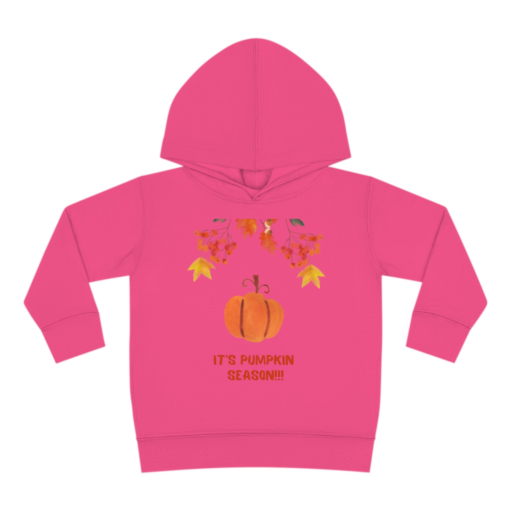 Pumpkin Season Toddler Pullover Fleece Hoodie