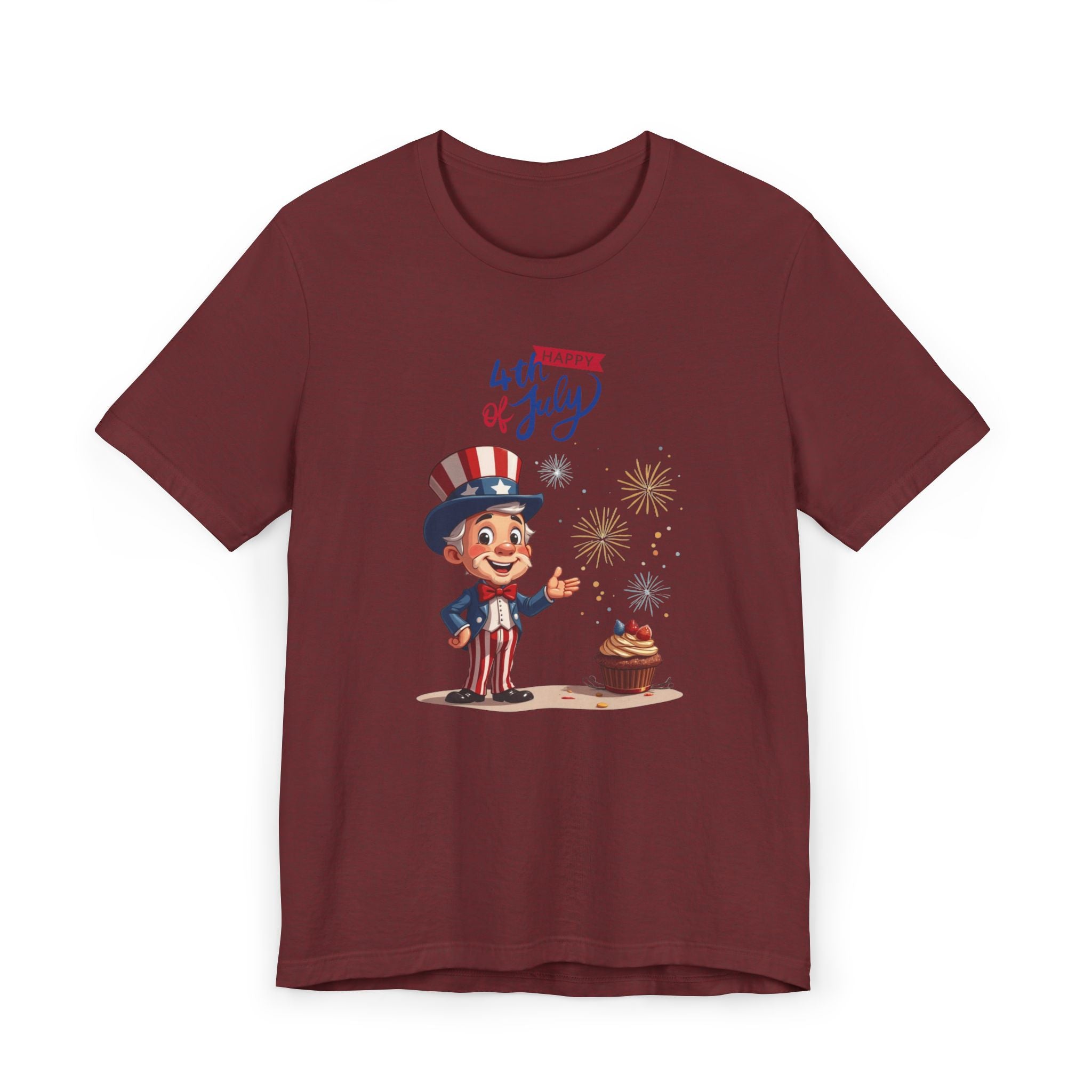 Uncle Sam Happy 4th of July Unisex Jersey T-Shirt