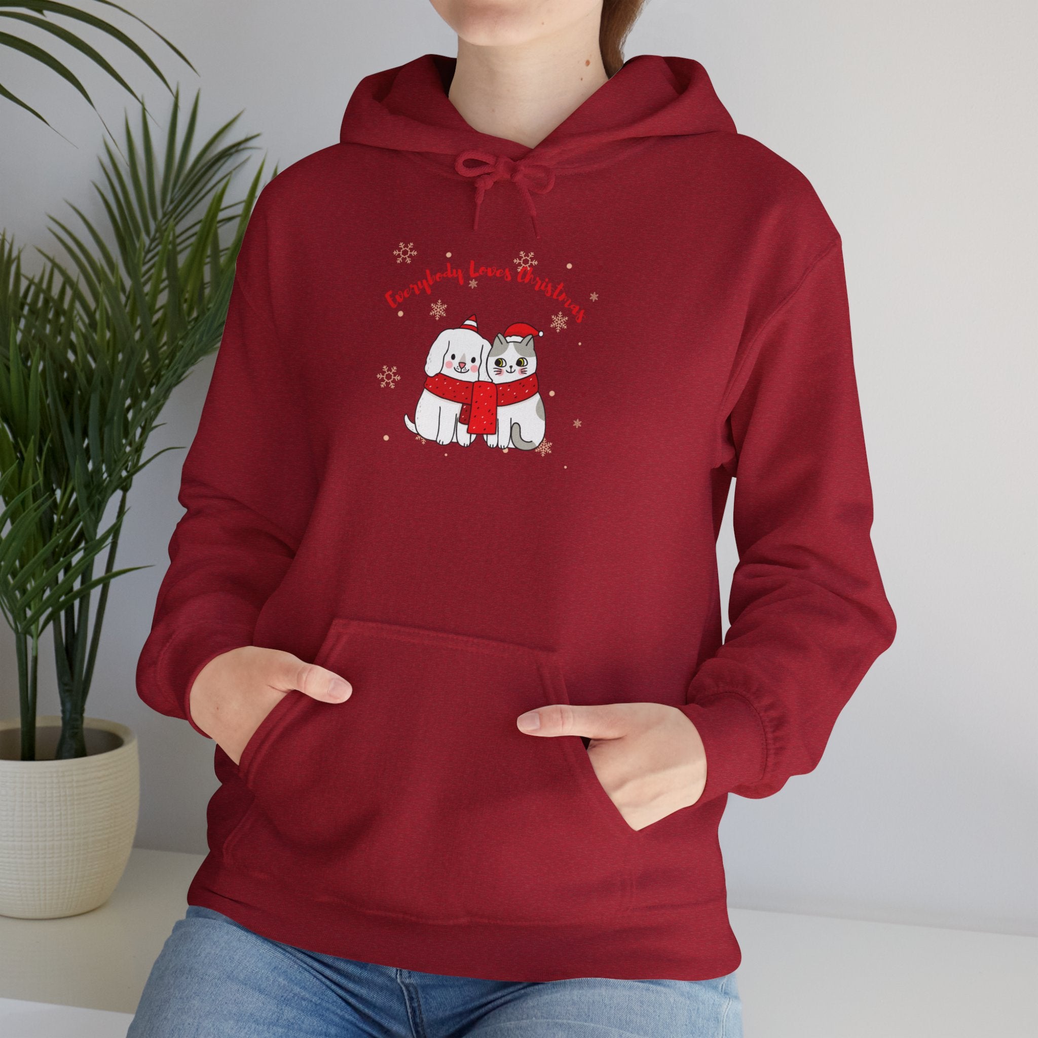 Everybody Loves Christmas Unisex Heavy Blend™ Hooded Sweatshirt