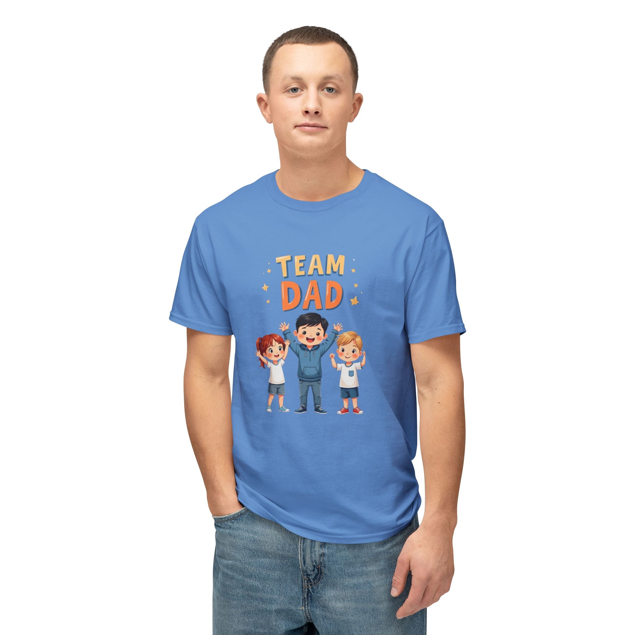 Team Dad Unisex HD Cotton T-shirt, Father’s Day Gift