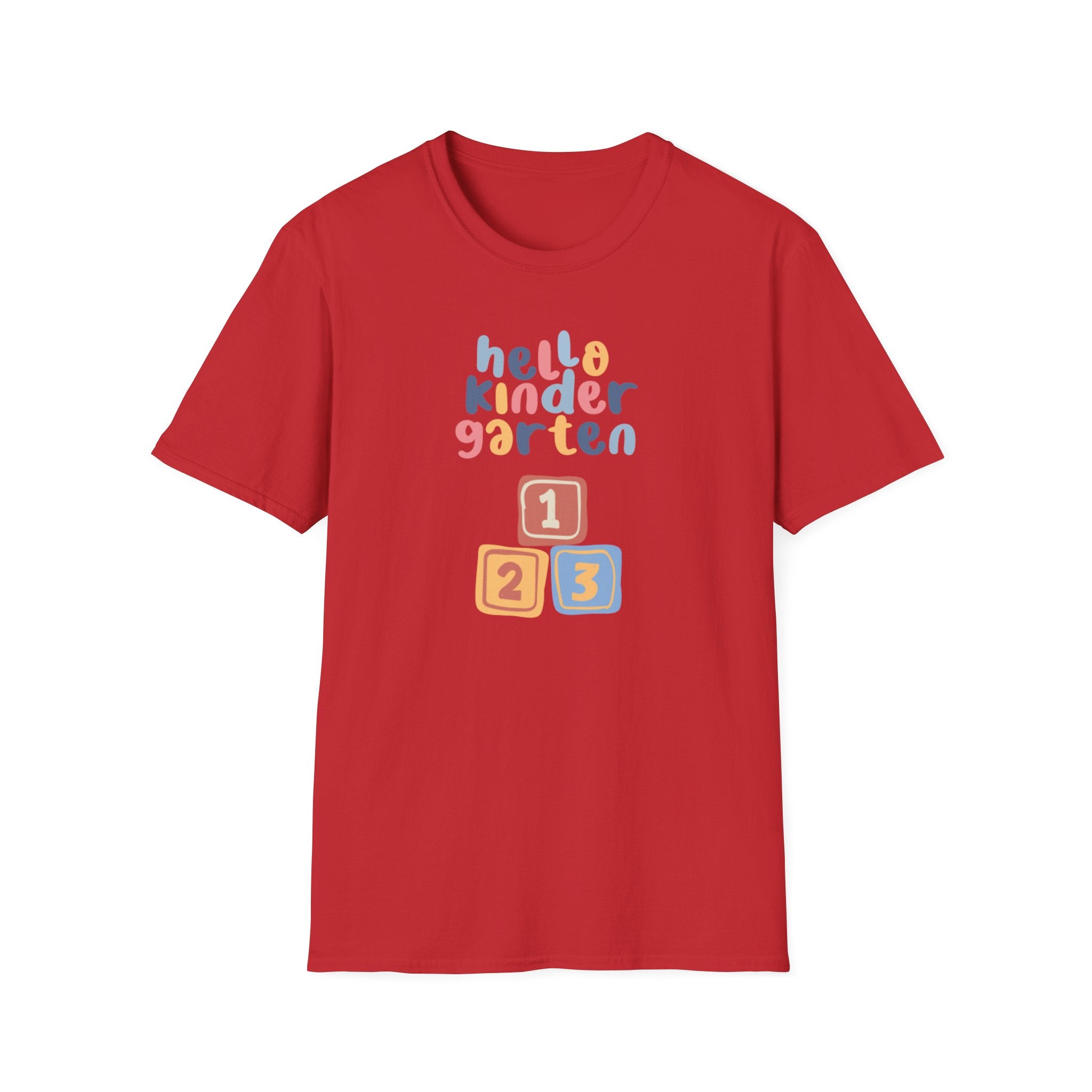 Hello Kindergarten Unisex Softstyle T-Shirt