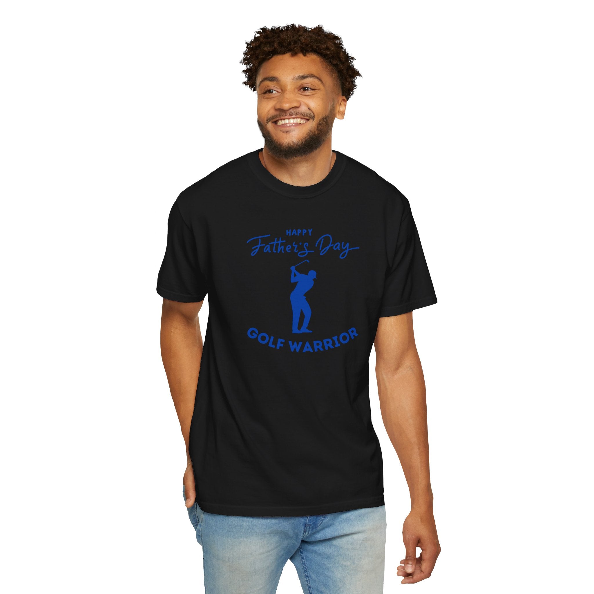 Happy Father's Day Golf Warrior Unisex Garment-Dyed T-shirt