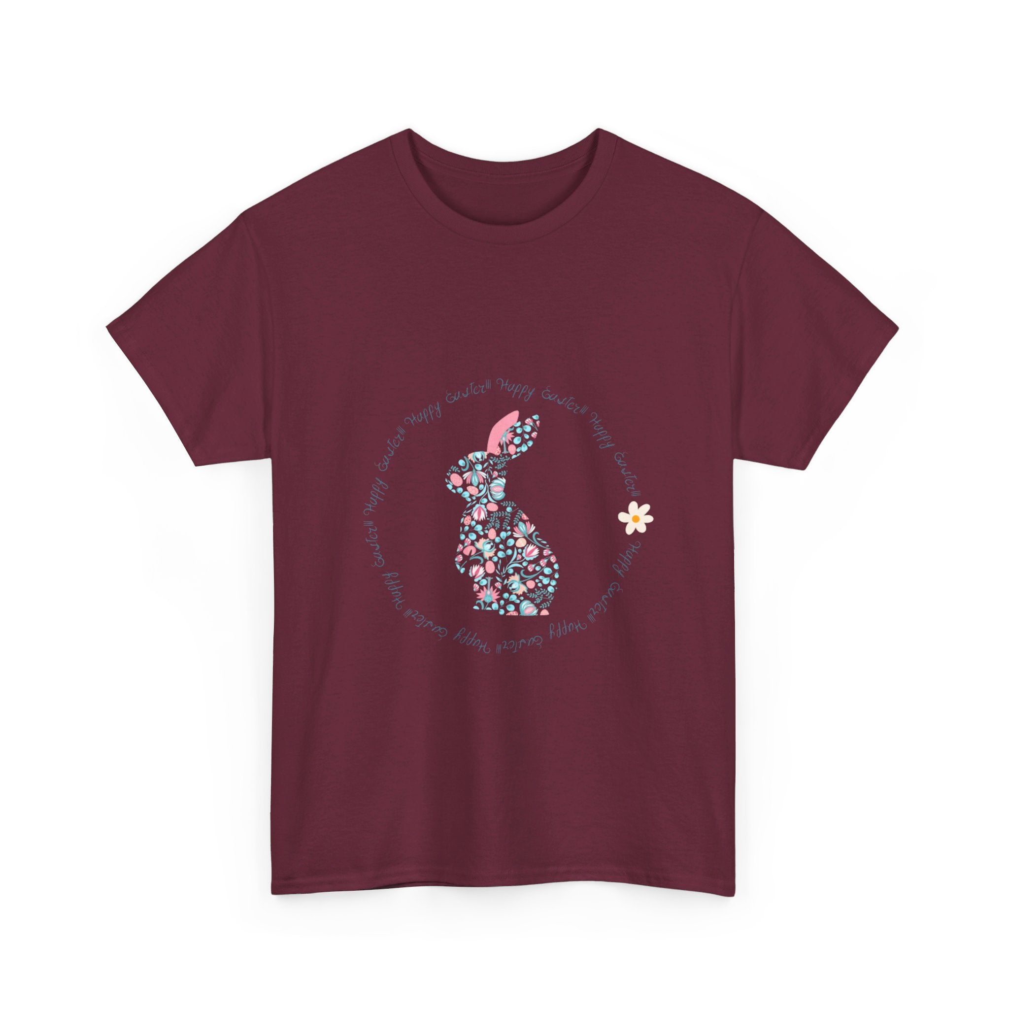 Happy Easter Rabbit Day Unisex Heavy Cotton Tee