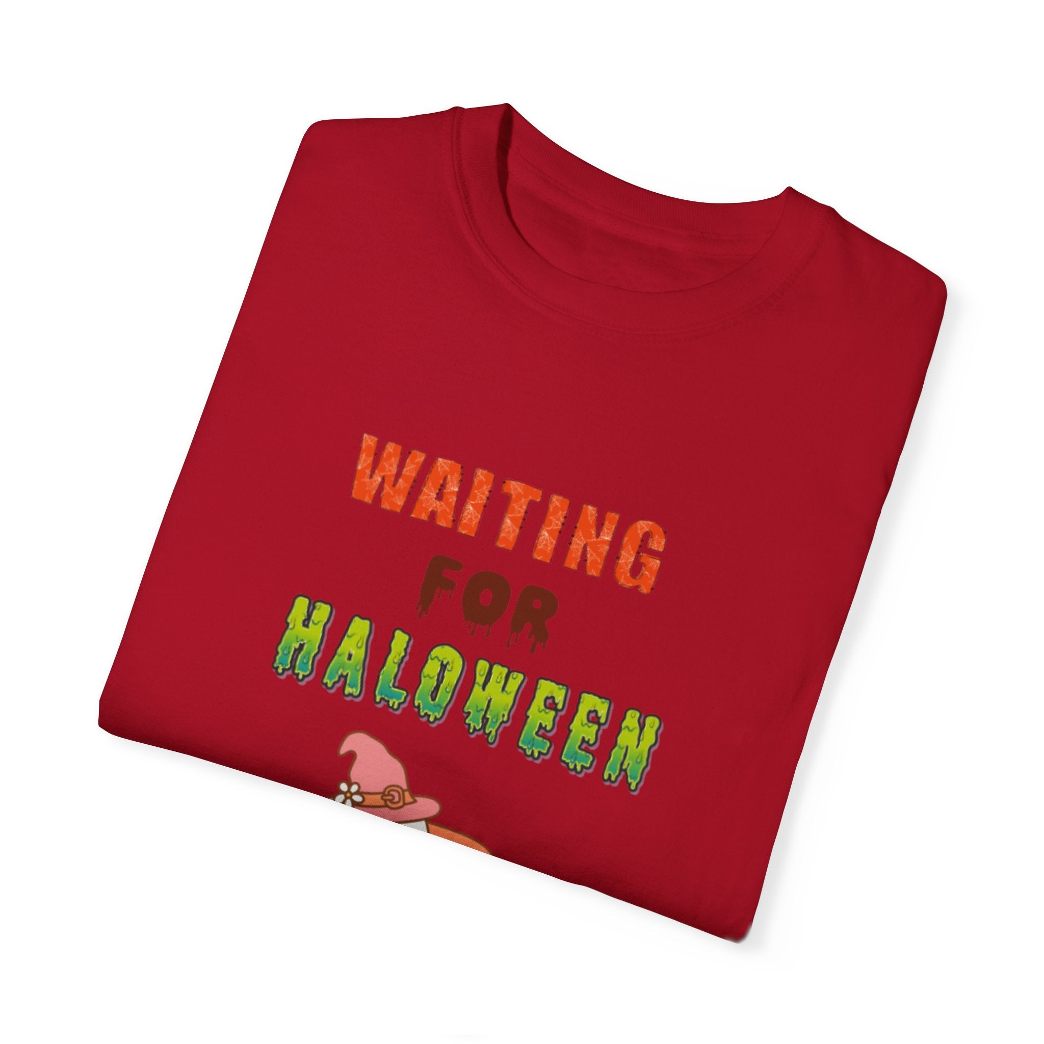 Waiting For Halloween Unisex Garment-Dyed T-shirt