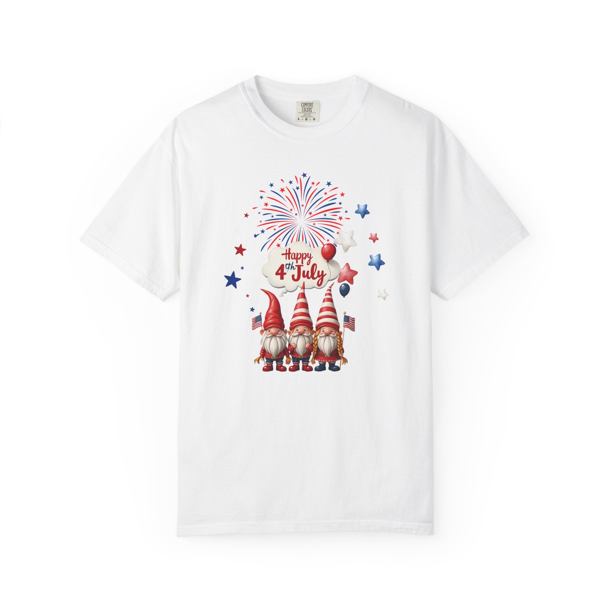 Gnome 4th of July T-shirt for 4th of July, Unisex Summer Tee
