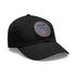 Father Dad  Daddy Pa Hat with Leather Patch (Round)