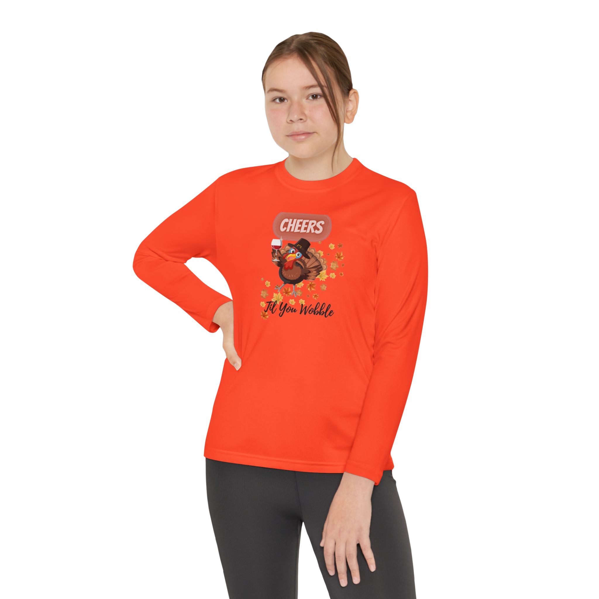 Cheers Til You Wobble Youth Long Sleeve Competitor Tee