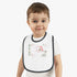 Happy Valentine's Day Lovers Baby Contrast Trim Jersey Bib