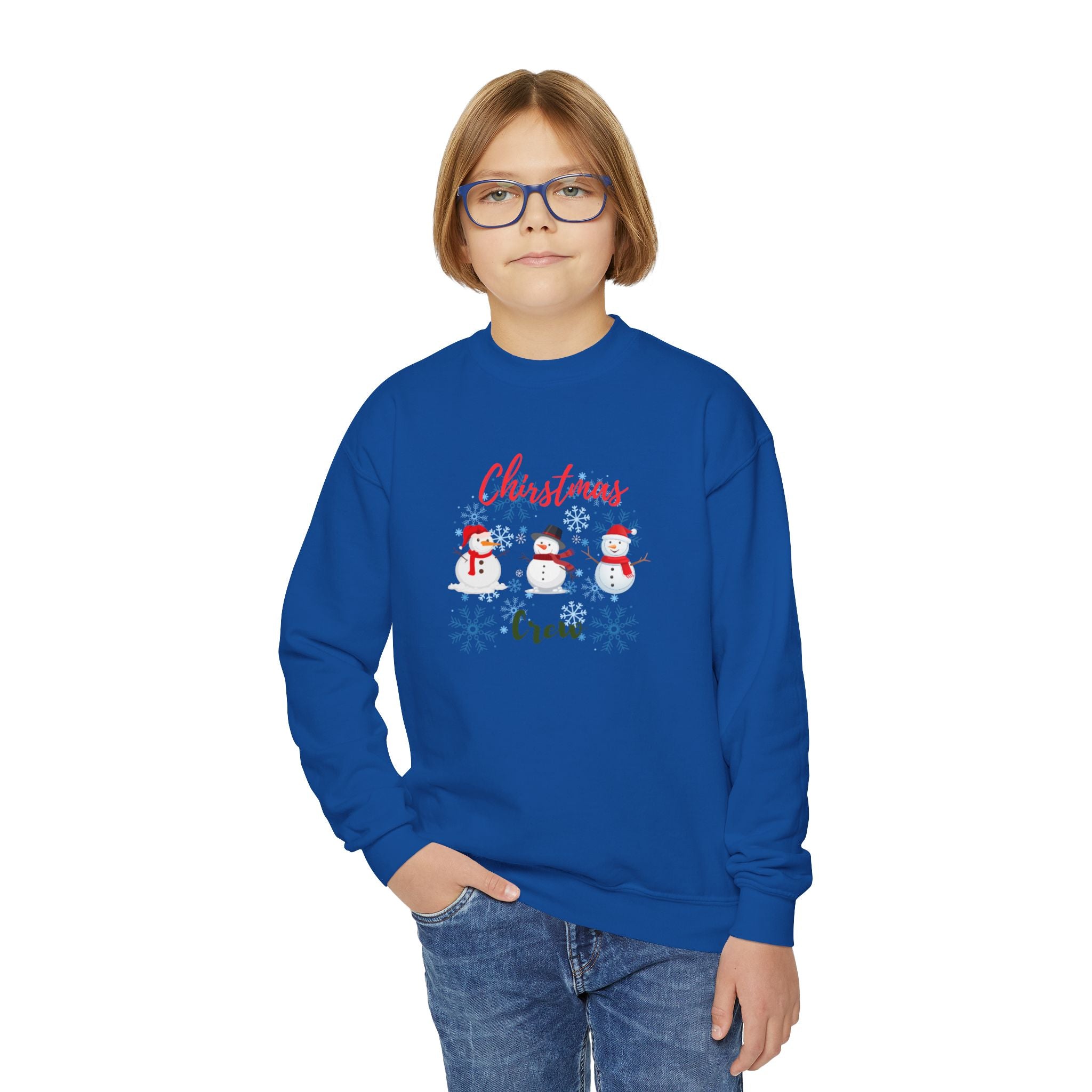 Christmas Crew Youth Crewneck Sweatshirt