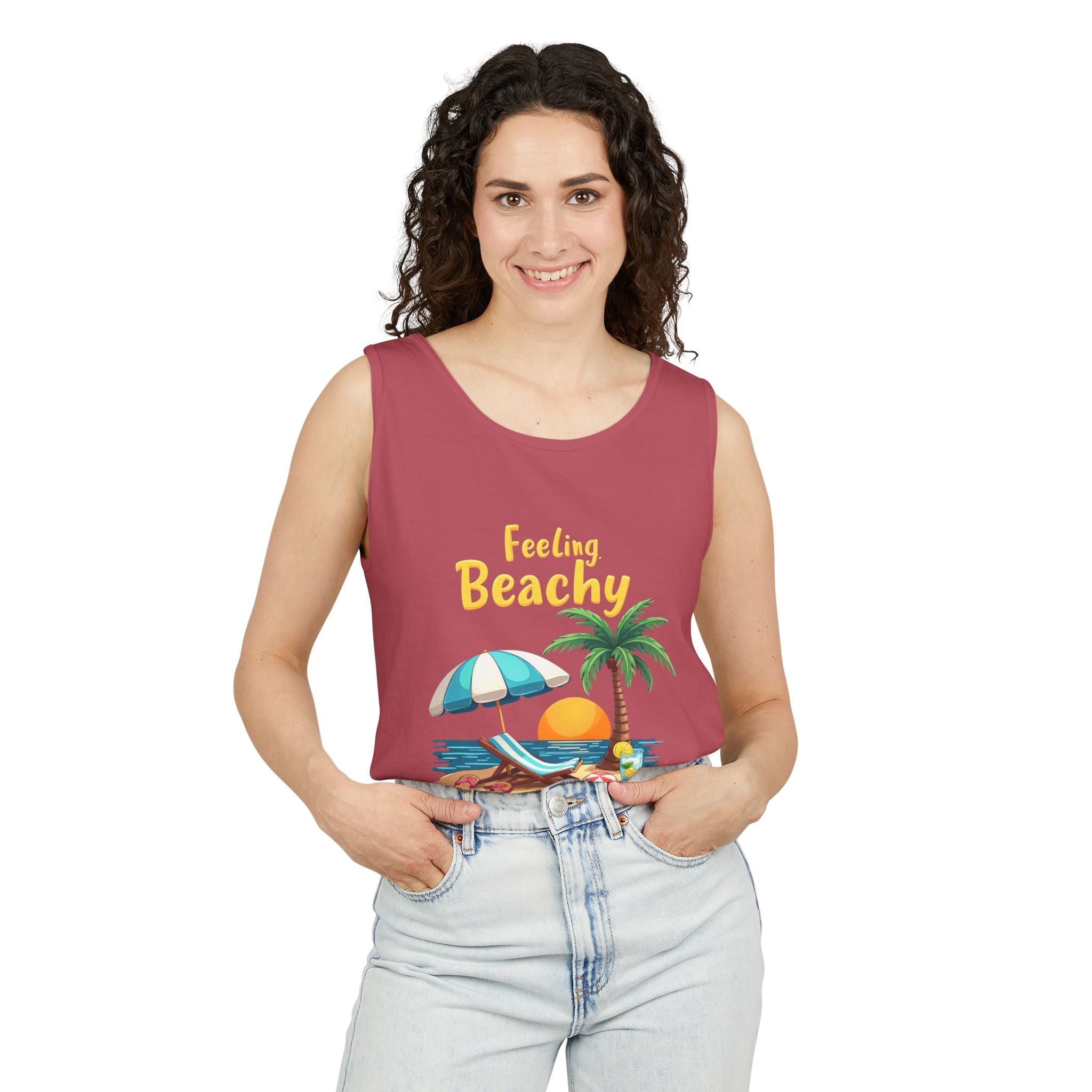 Feeling Beachy Unisex Tank Top