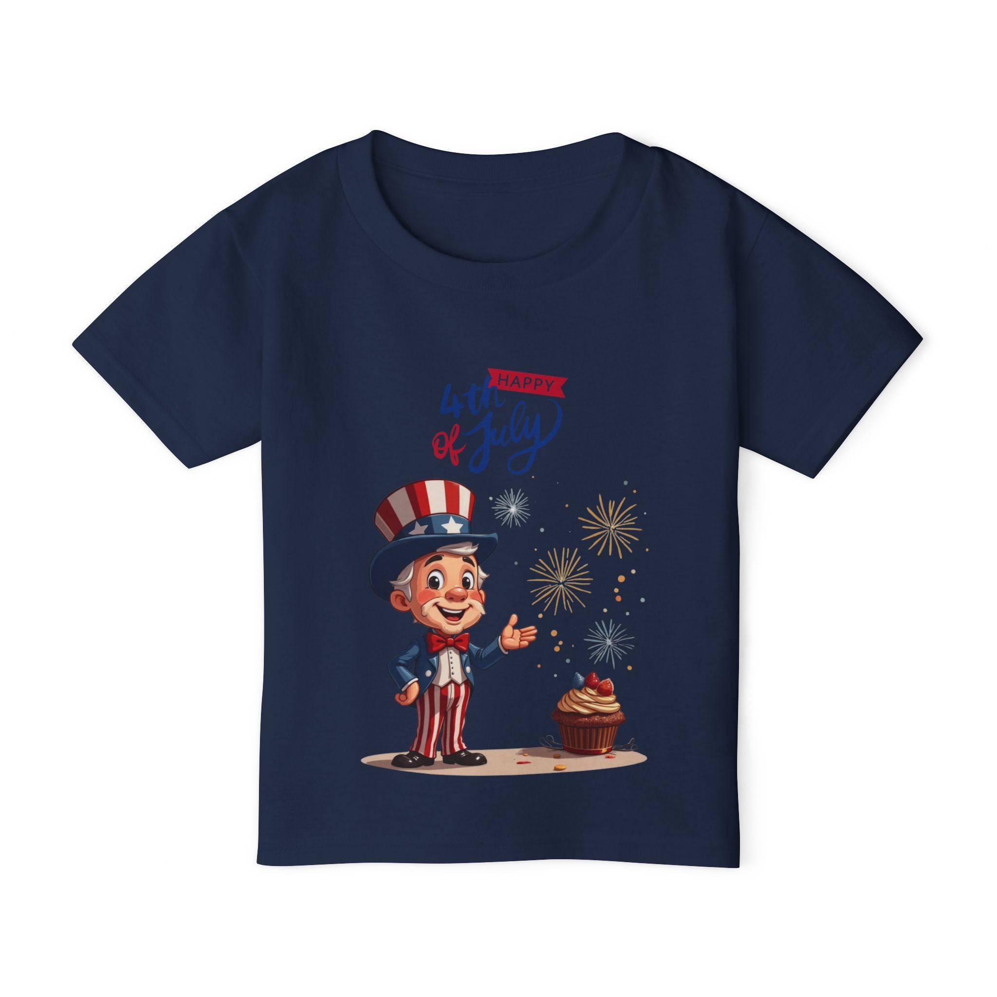 Uncle Sam Happy 4th of July Toddler T-Shirt