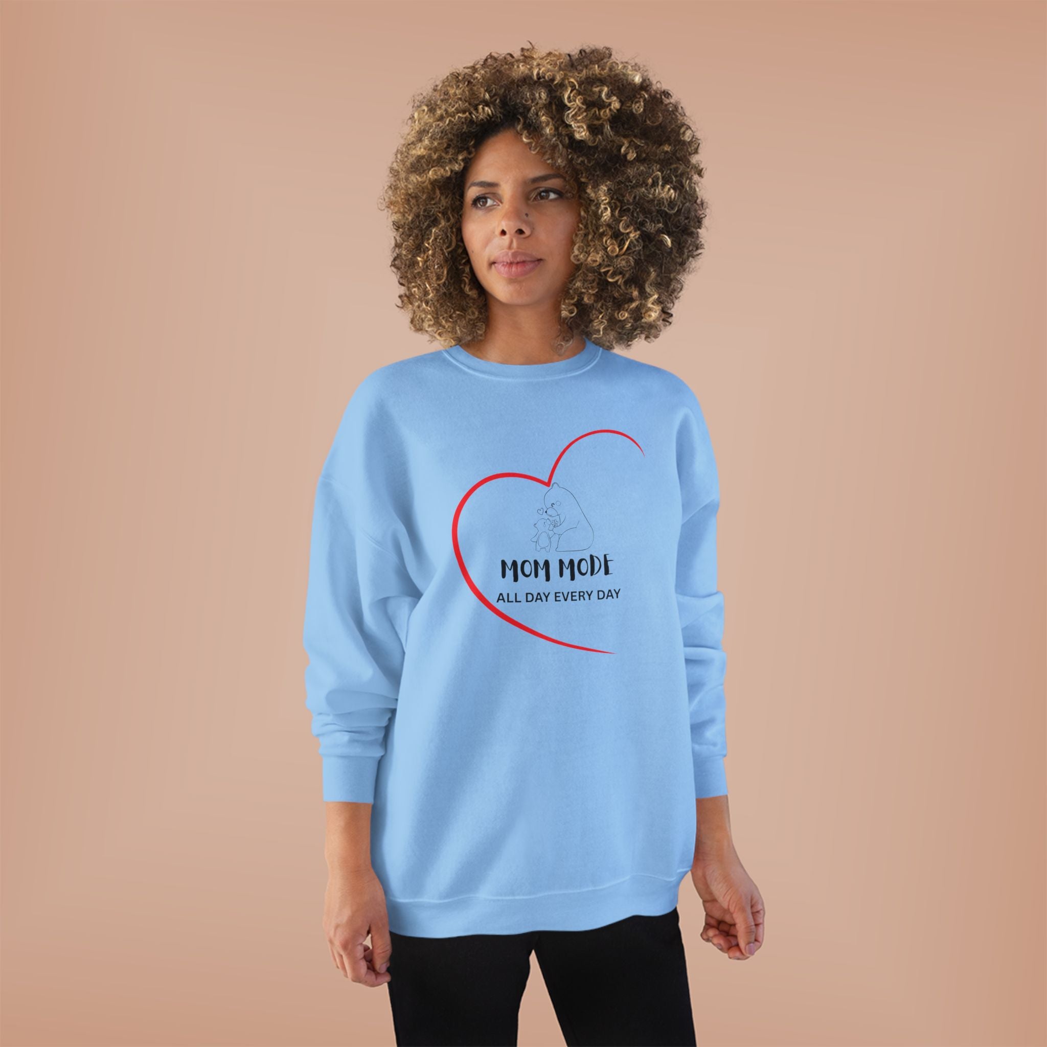 Mom Mode Eco-Friendly Crewneck Sweatshirt