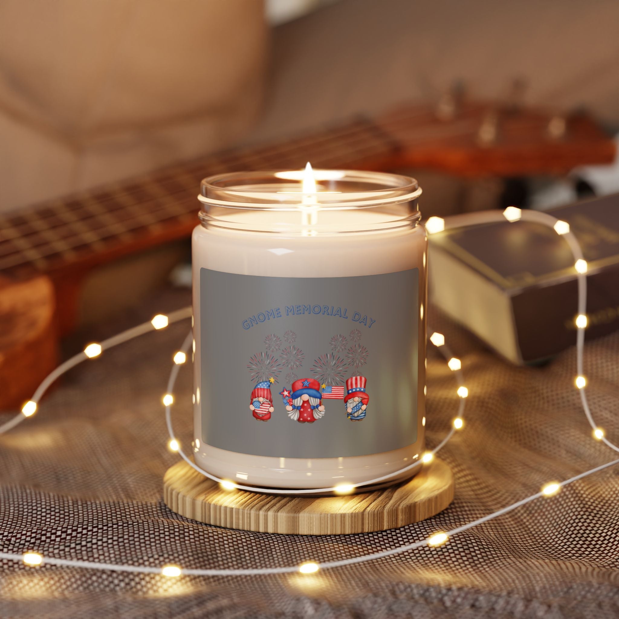 Gnome Memorial Day Scented Candle