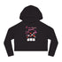 Meow Valentine's Day Women’s Cropped Hooded Sweatshirt