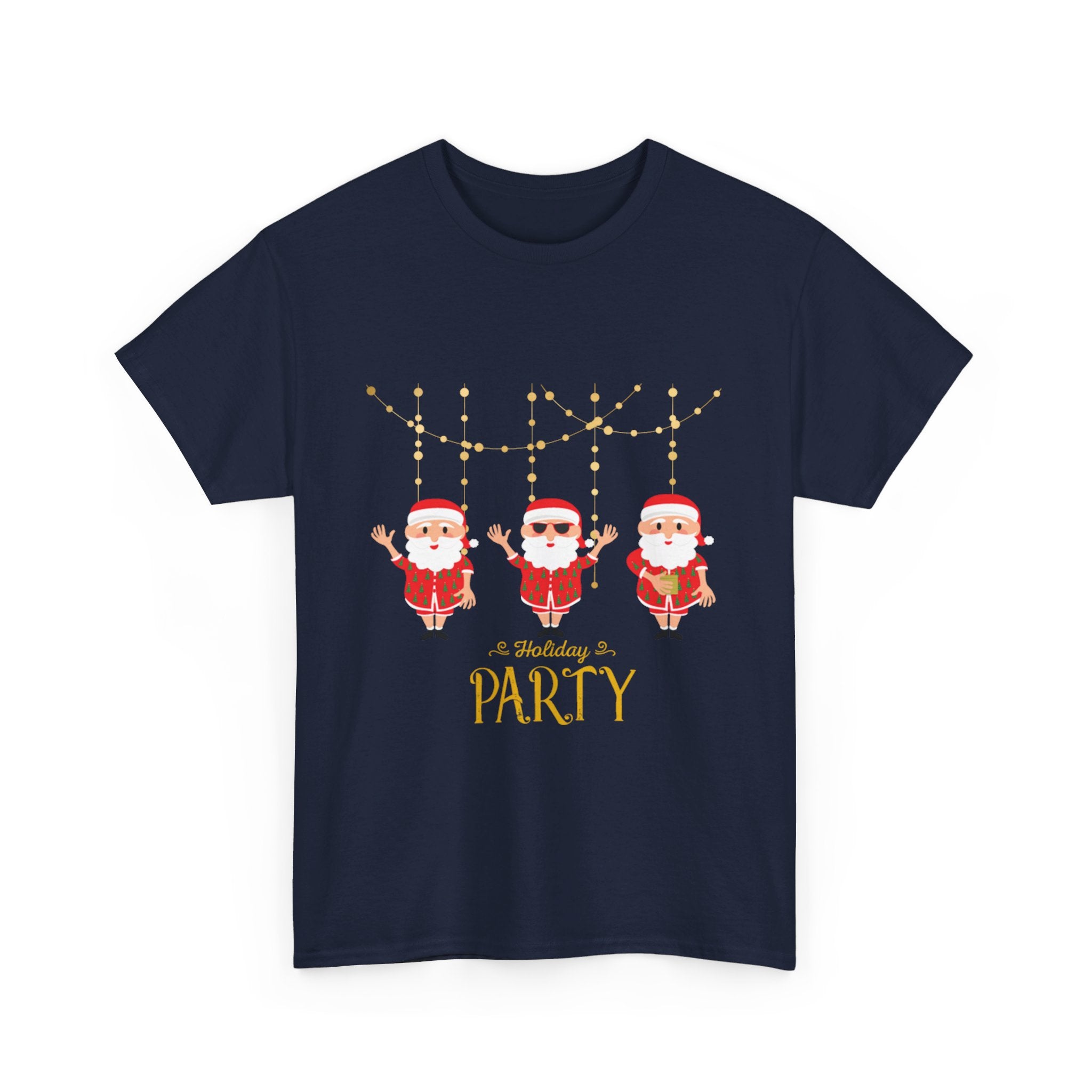 Santa's Holiday Party Unisex Heavy Cotton Tee