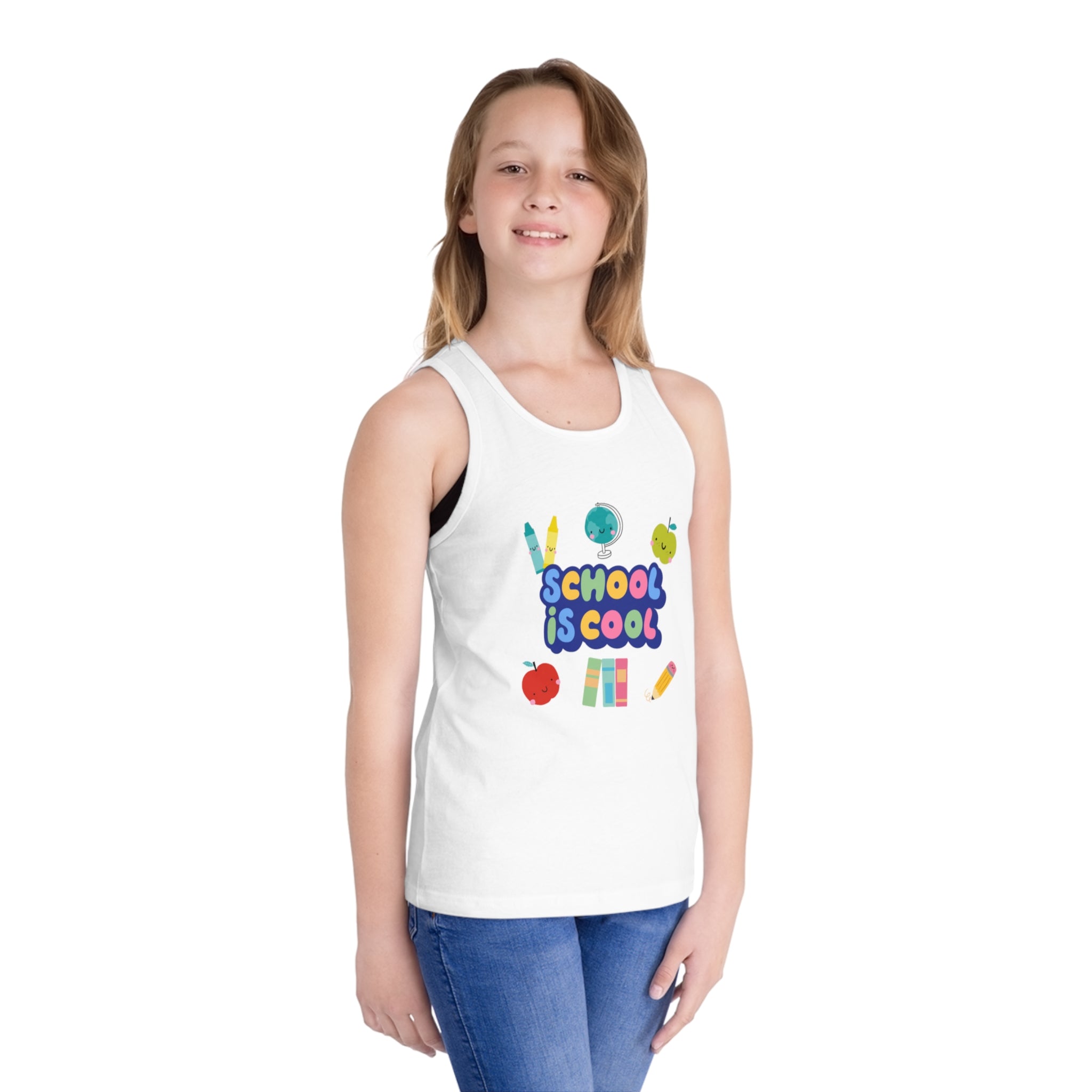 School Is Cool Kid's Jersey Tank Top