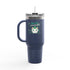Kiss Me I'm Irish Cat Insulated Travel Mug - 40oz