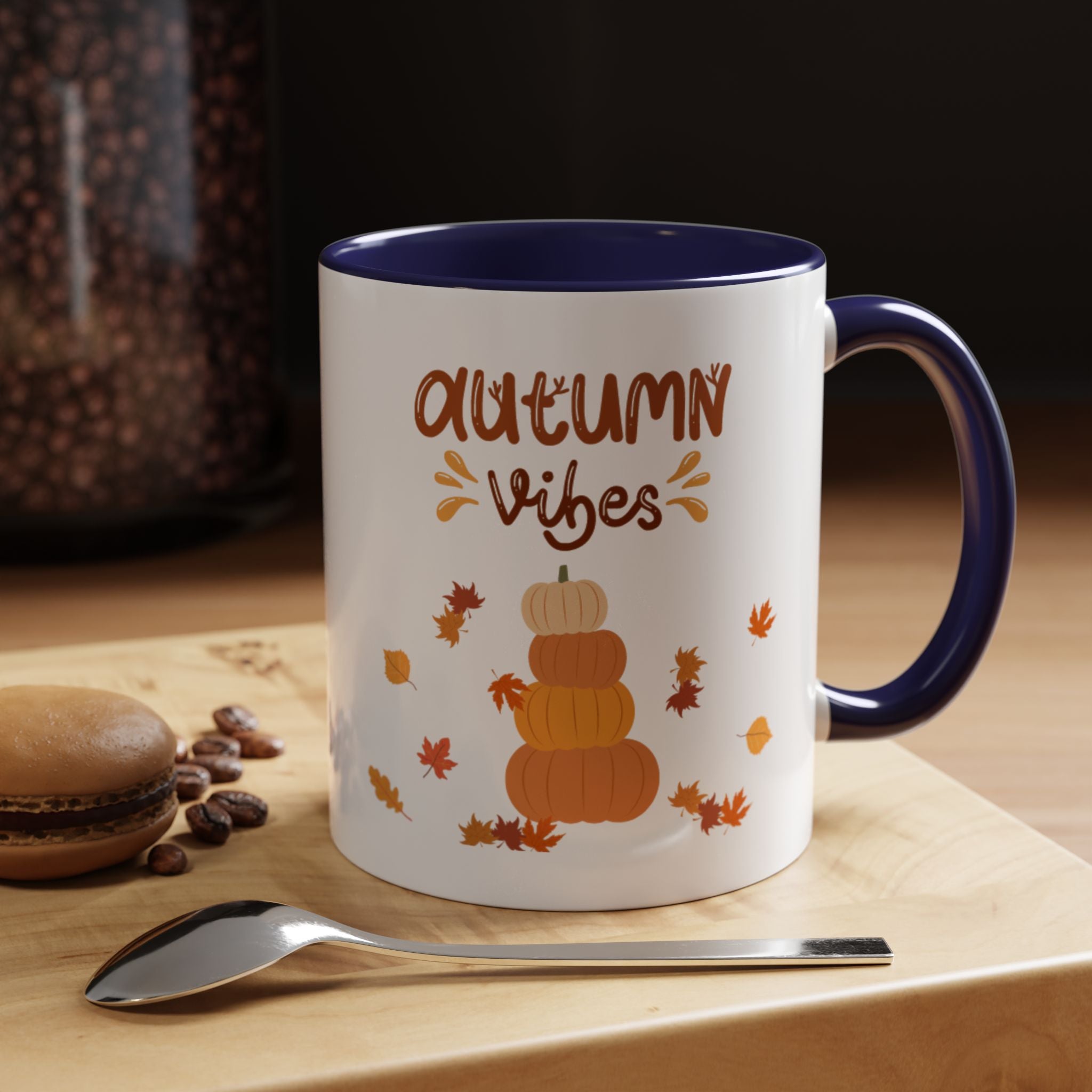 Autumn Vibes Accent Coffee Mug (11, 15oz)