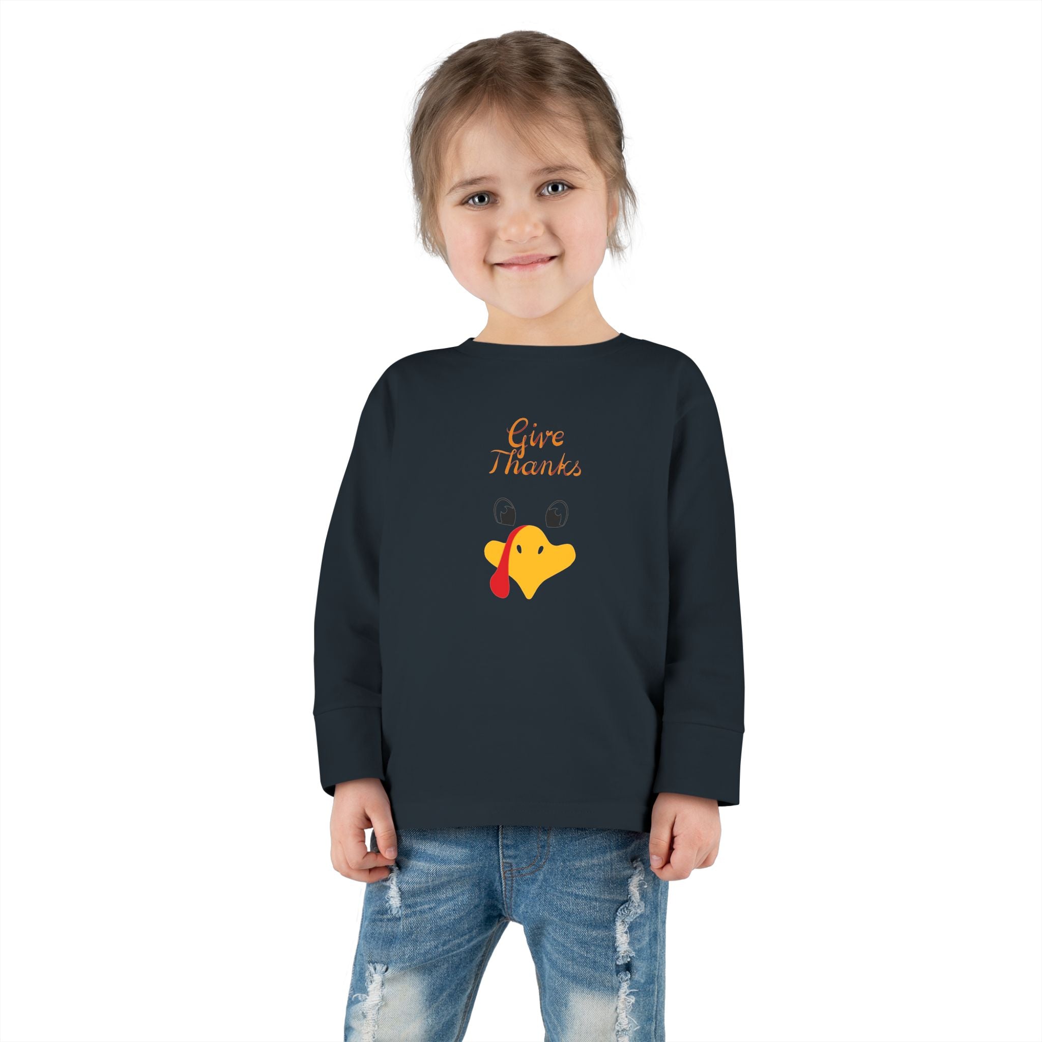 Give Thanks Toddler Long Sleeve Tee