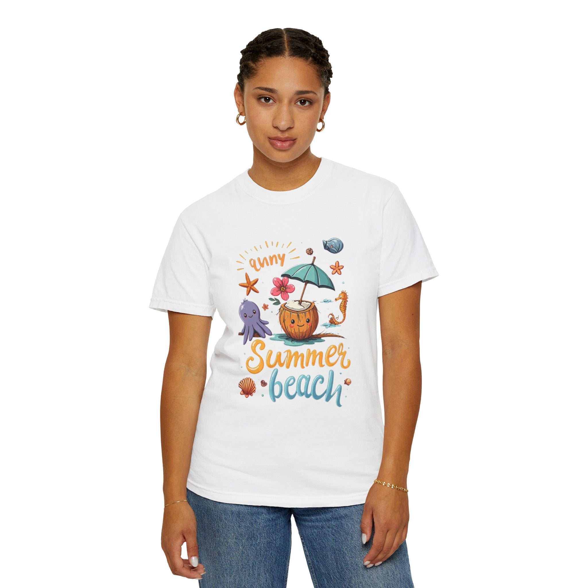 Sunny Summer Beach Fun Unisex T-shirt, Graphic Tee
