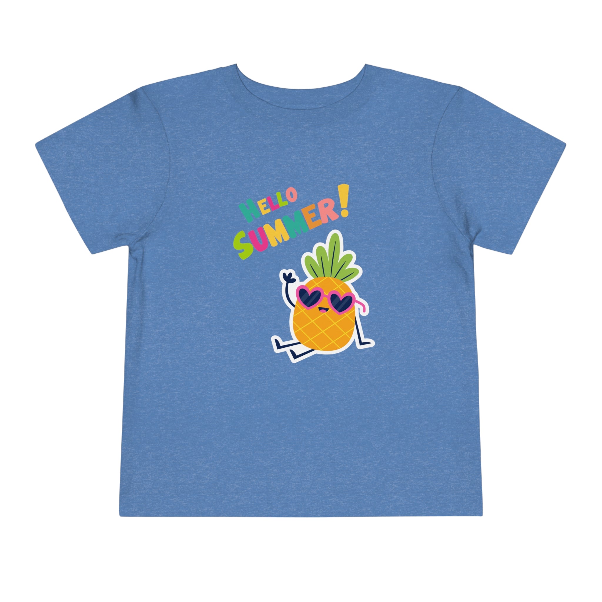 Hello Pineapple Summer Toddler Short Sleeve Tee