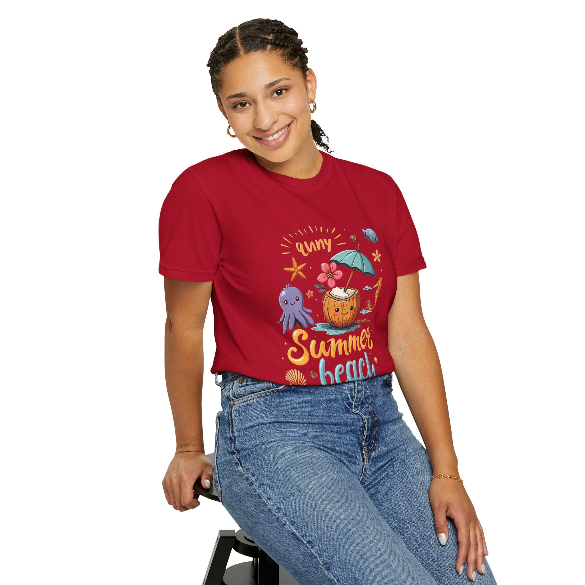 Sunny Summer Beach Fun Unisex T-shirt, Graphic Tee
