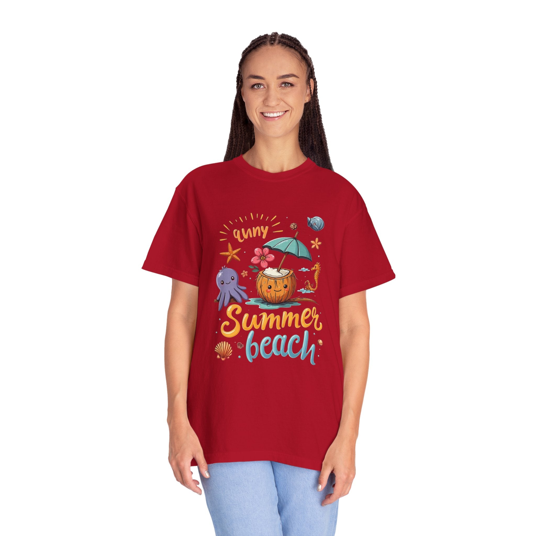 Sunny Summer Beach Fun Unisex T-shirt, Graphic Tee