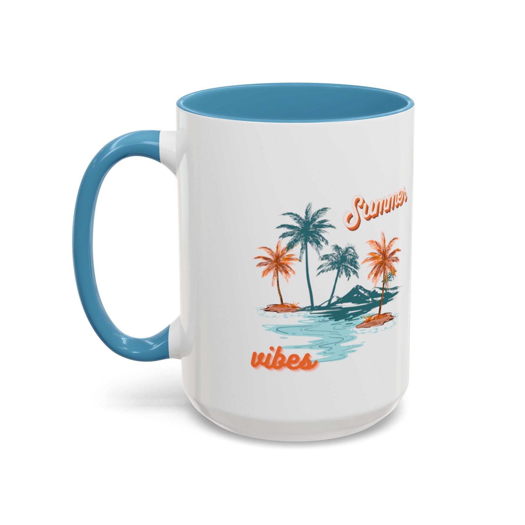 Summer Season Vibes Accent Coffee Mug (11, 15oz)