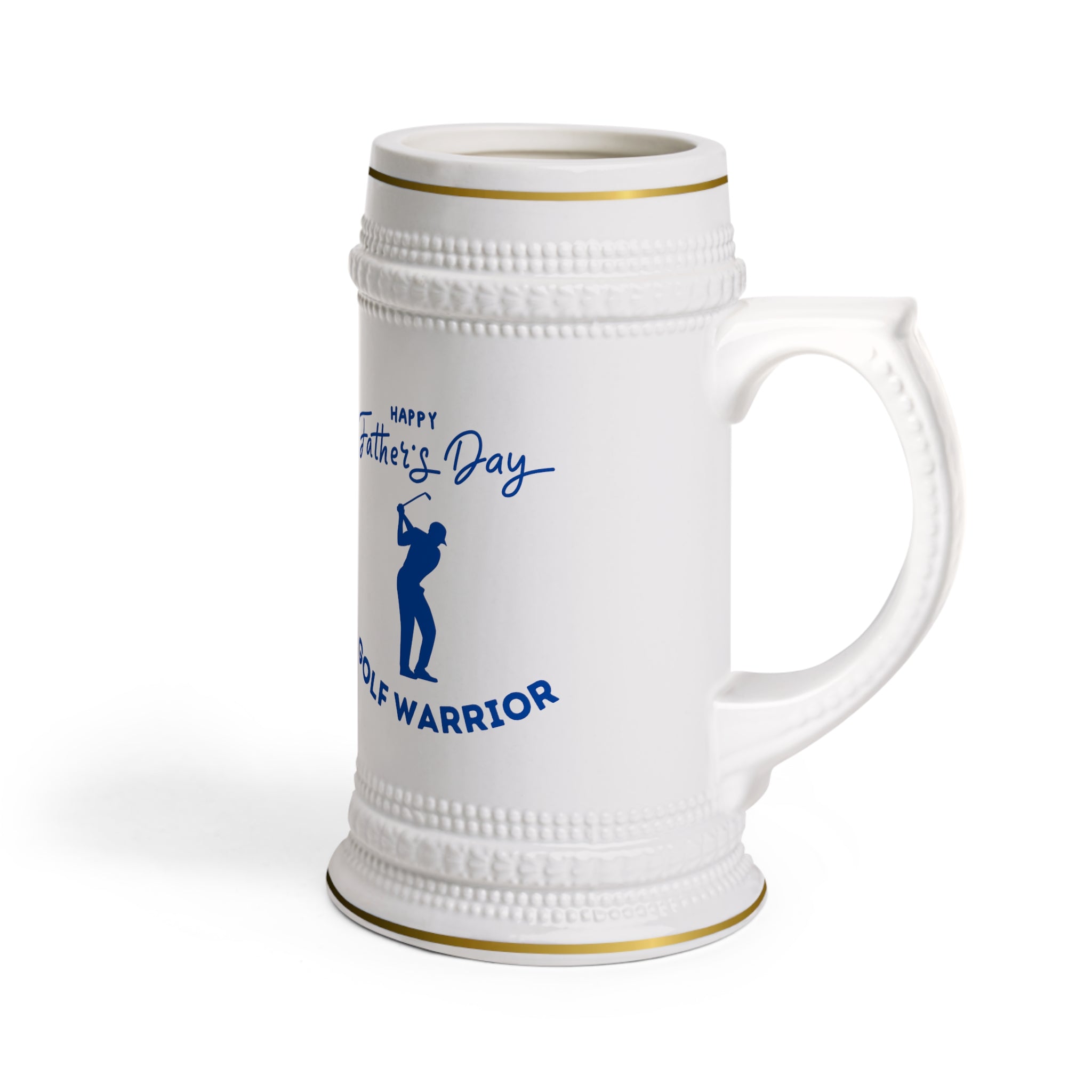 Happy Father's Day Golf Warrior Beer Stein Mug