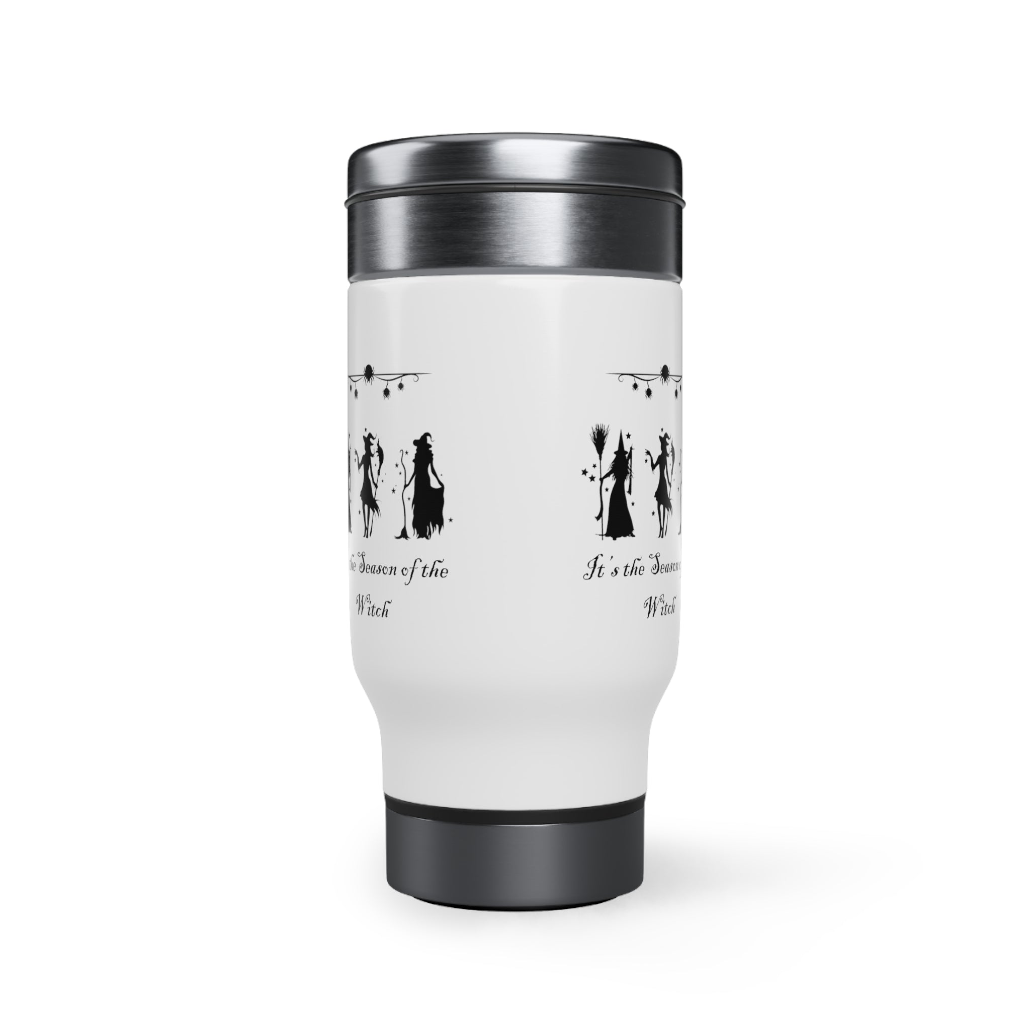 It's The Season of the Witch Stainless Steel Travel Mug with Handle, 14oz
