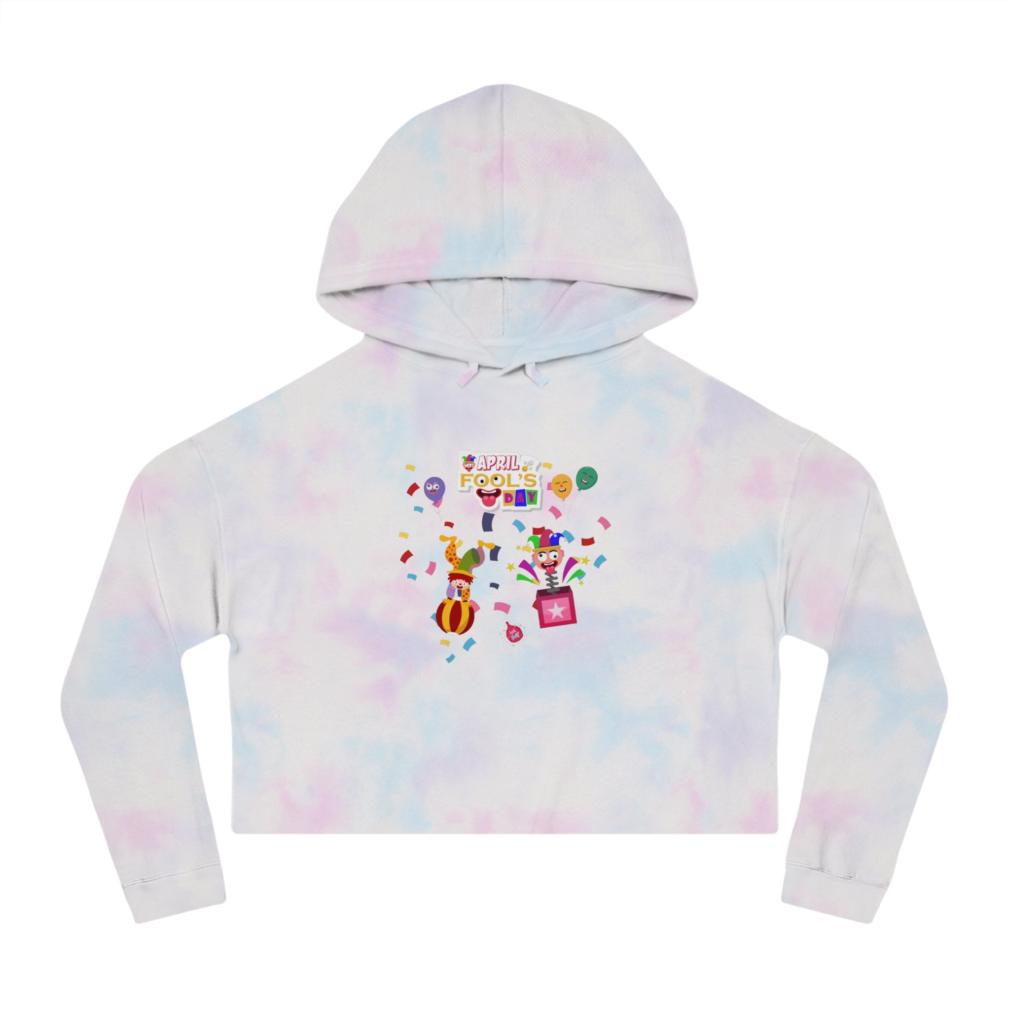 All April Fool's Day Cropped Hooded Sweatshirt