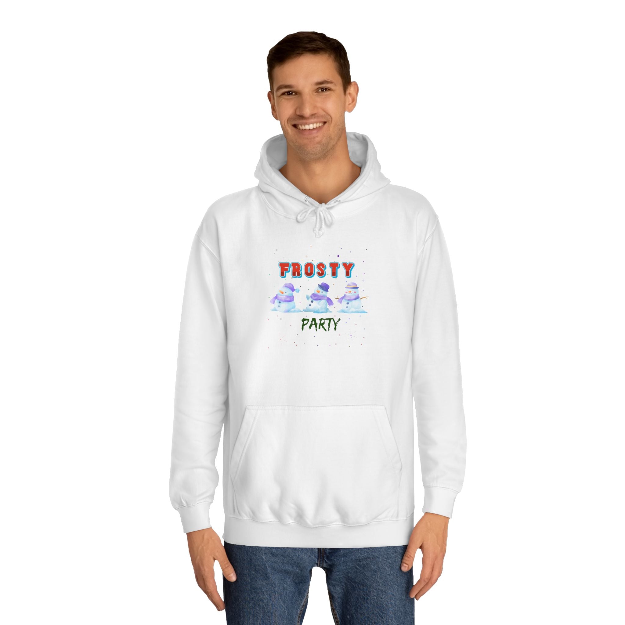 Frosty Party Unisex College Hoodie