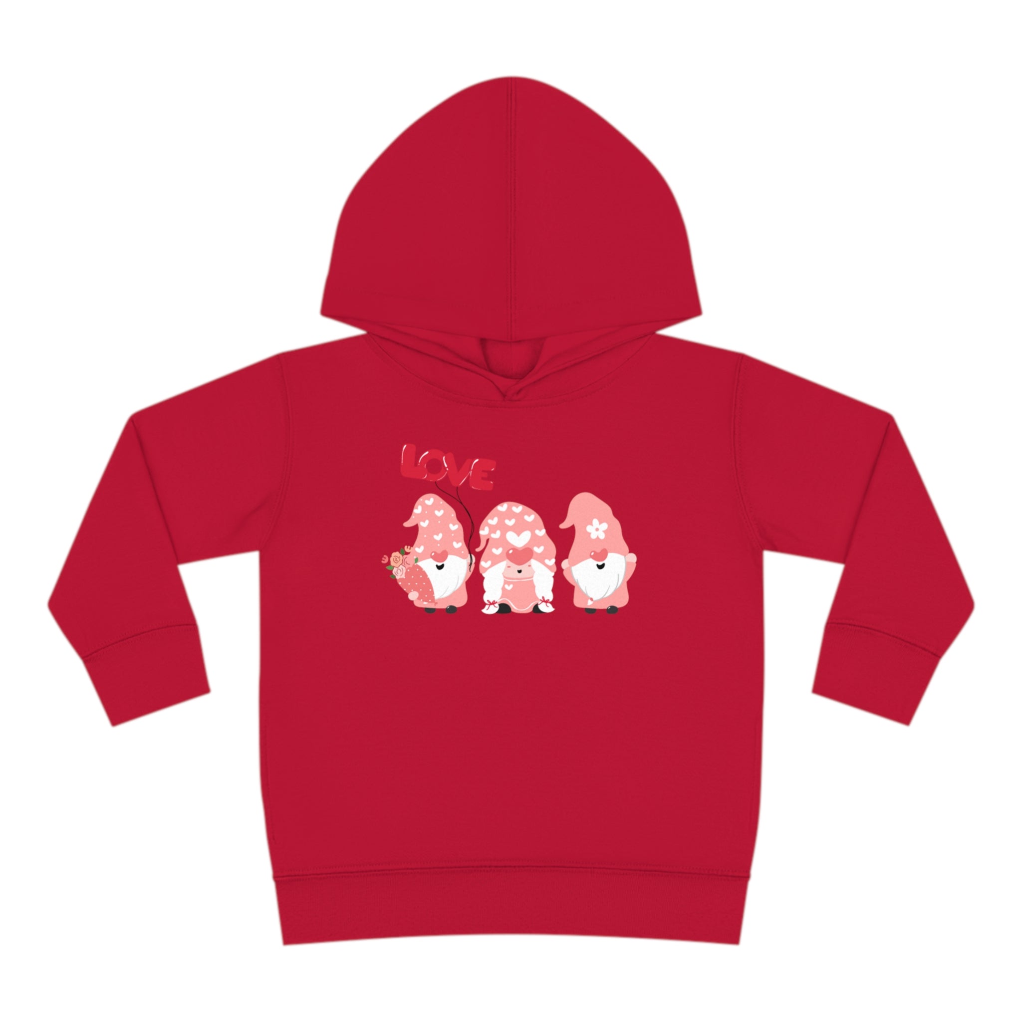 Love Gnome Day Toddler Pullover Fleece Hoodie