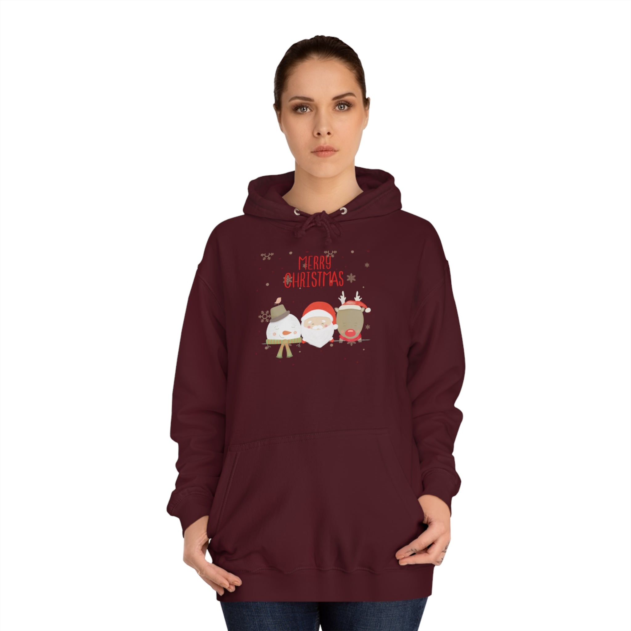 Merry Xmas Crew Unisex College Hoodie