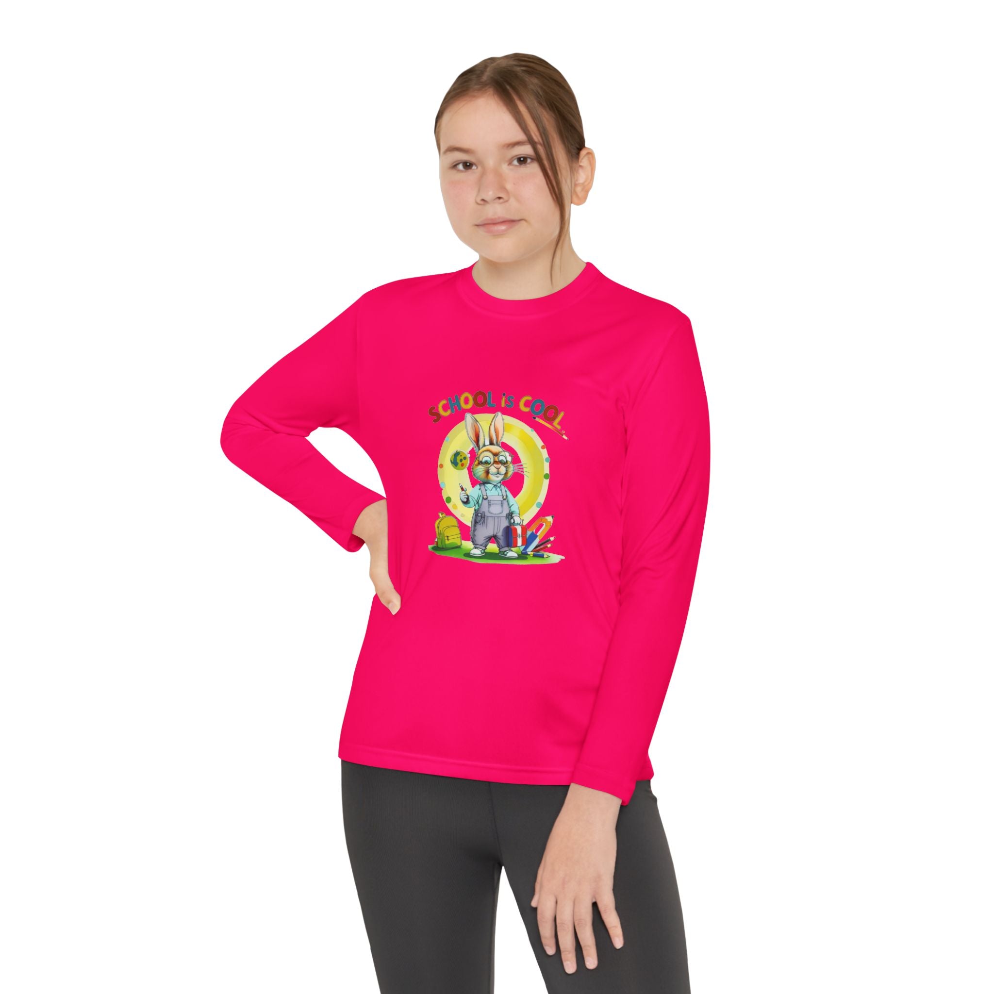 School is Cool Youth Long Sleeve Competitor Tee