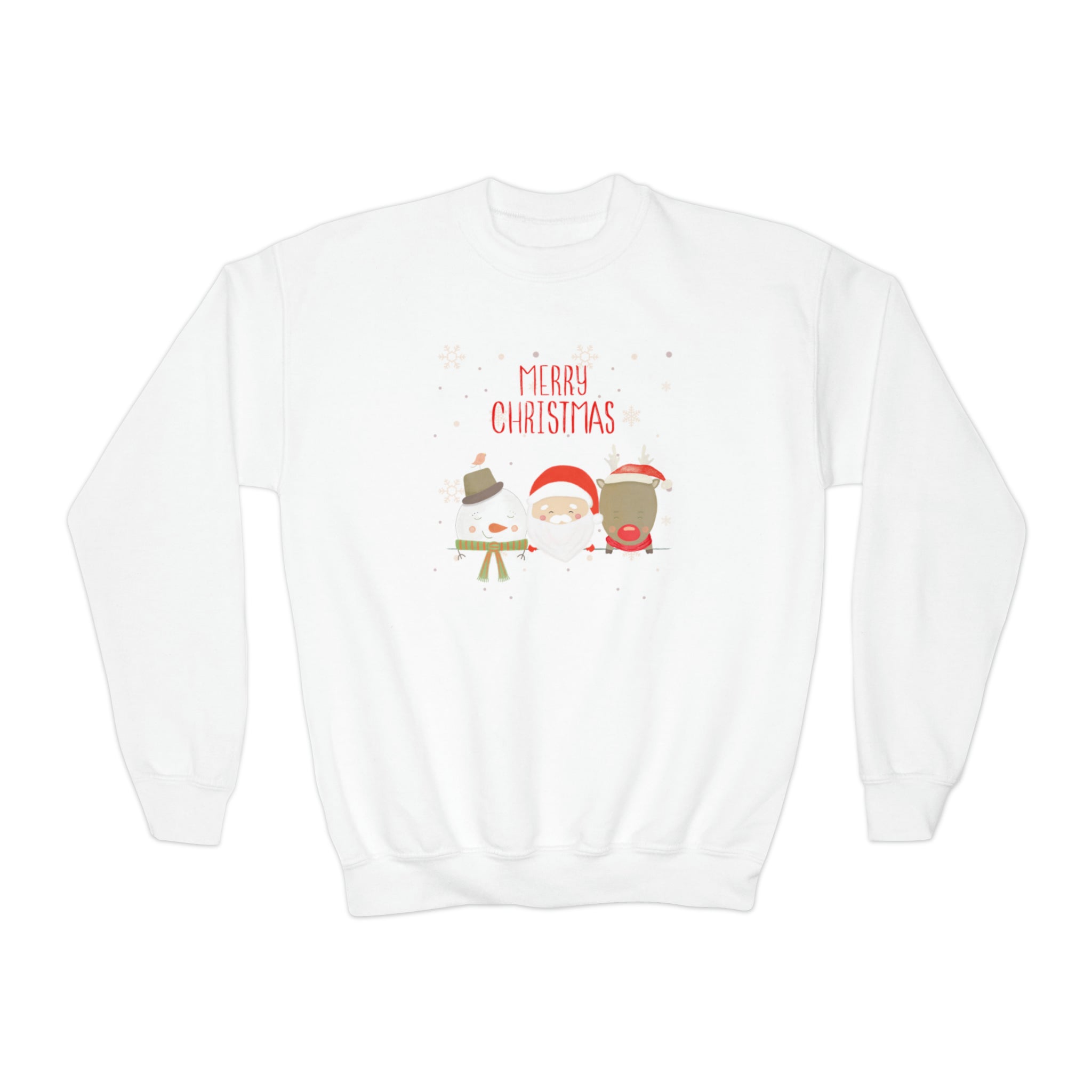 Merry Xmas Crew Youth Crewneck Sweatshirt